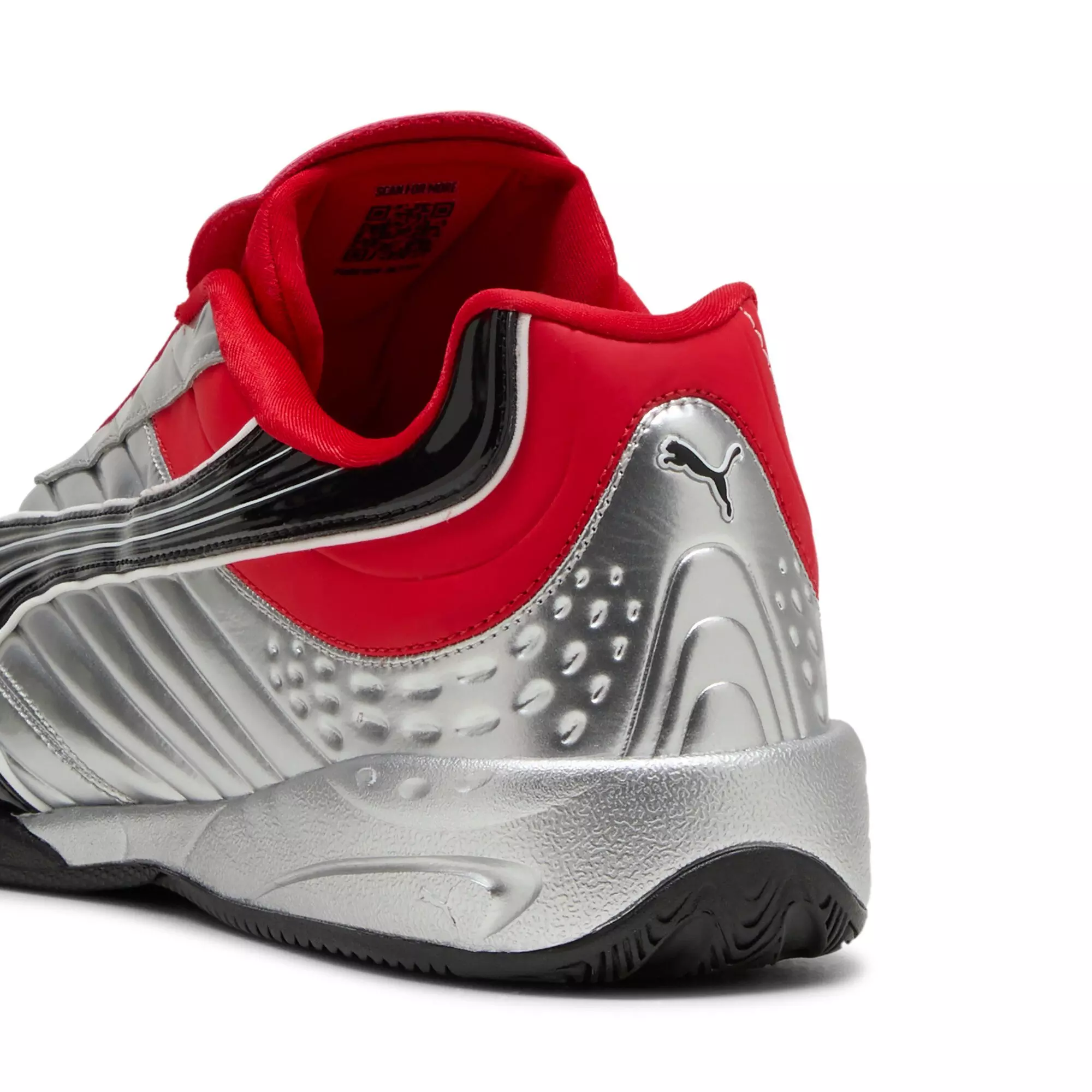 PUMA V-S2 Goalgetter "Silver/Red" Men's Shoe - SILVER/RED