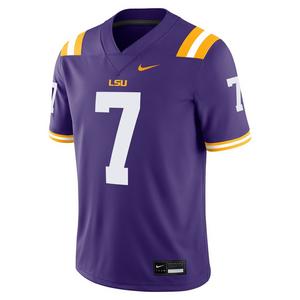 Nike Men's LSU Tigers 2025 #7 Jersey-Purple