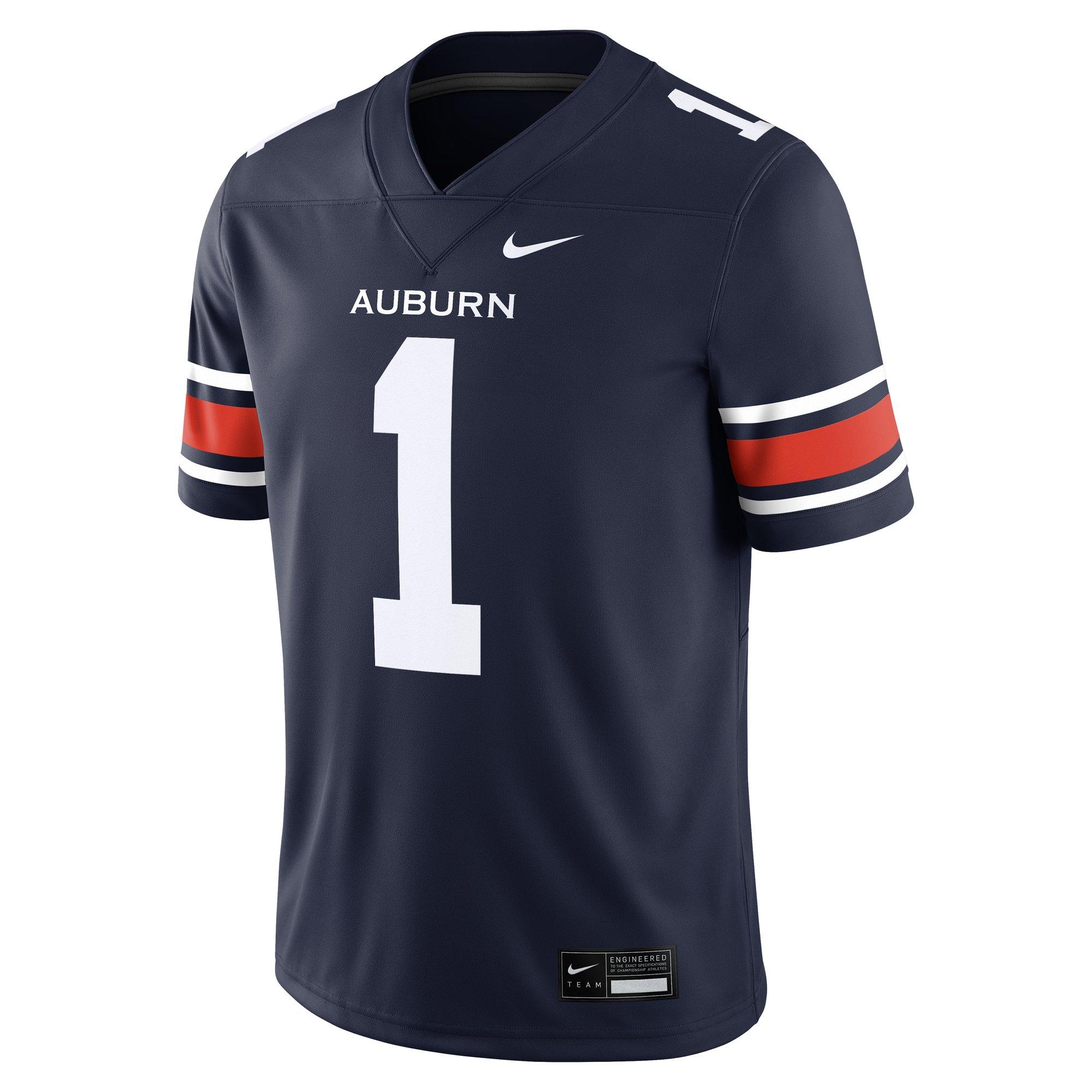 Mitchell & Ness Auburn University 2024 #1 Jersey-Navy - NAVY