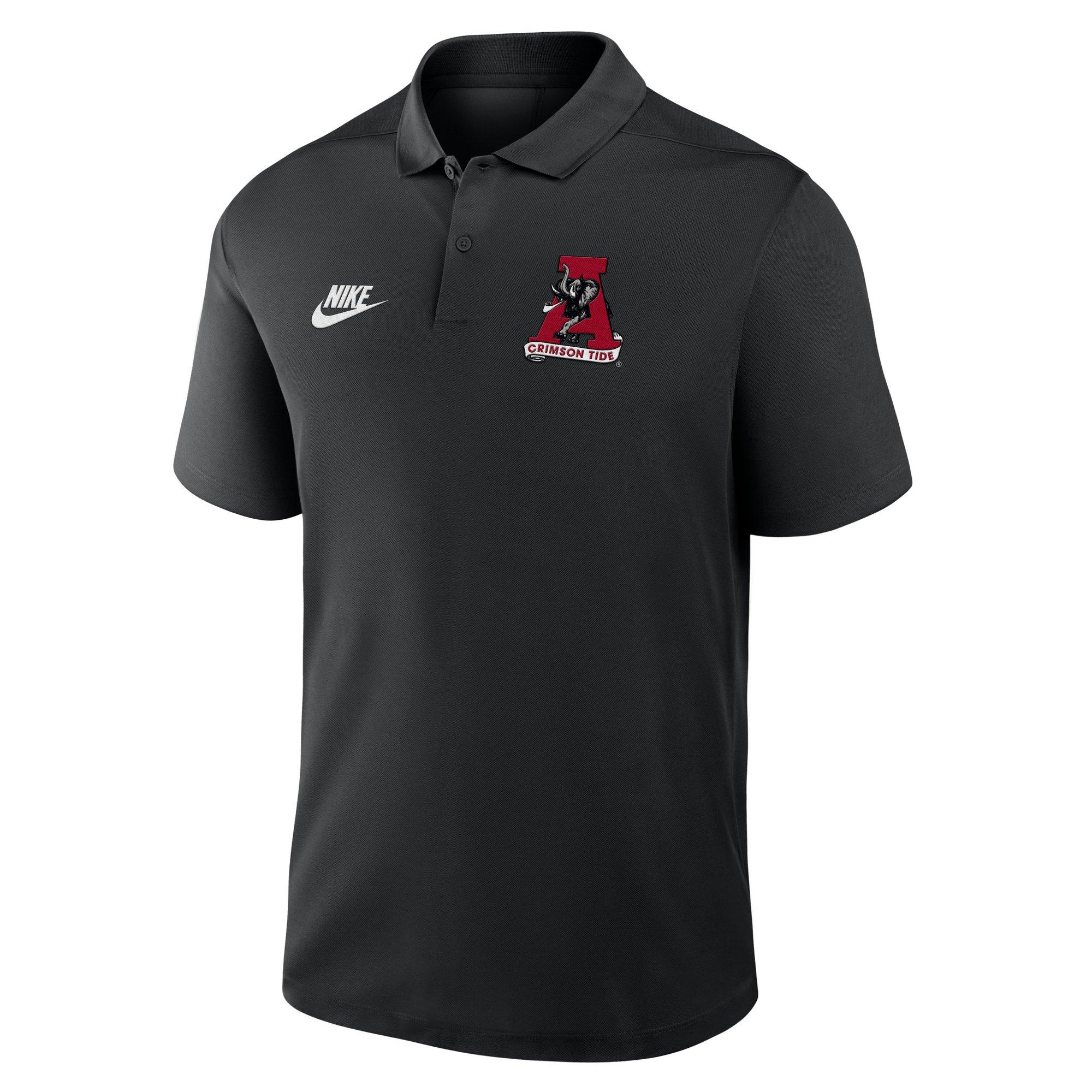 Nike Men's Alabama Crimson Tide Victory Legacy Polo-Black - BLACK Thumbnail View 1