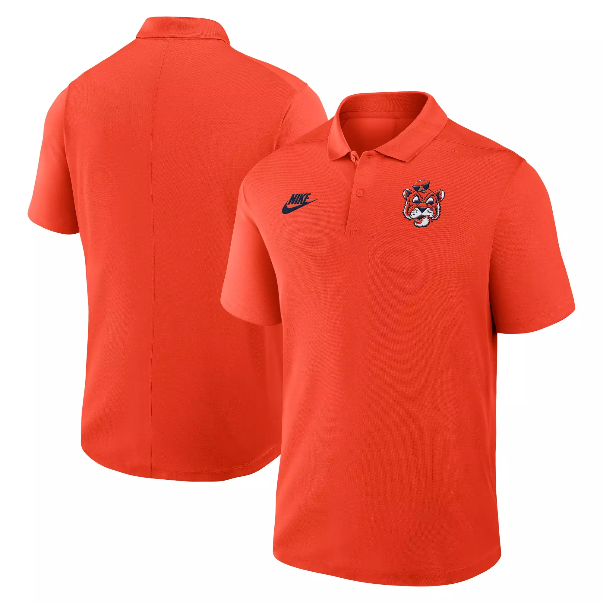 Nike Men's Auburn Tigers Victory Legacy Polo-Orange - ORANGE