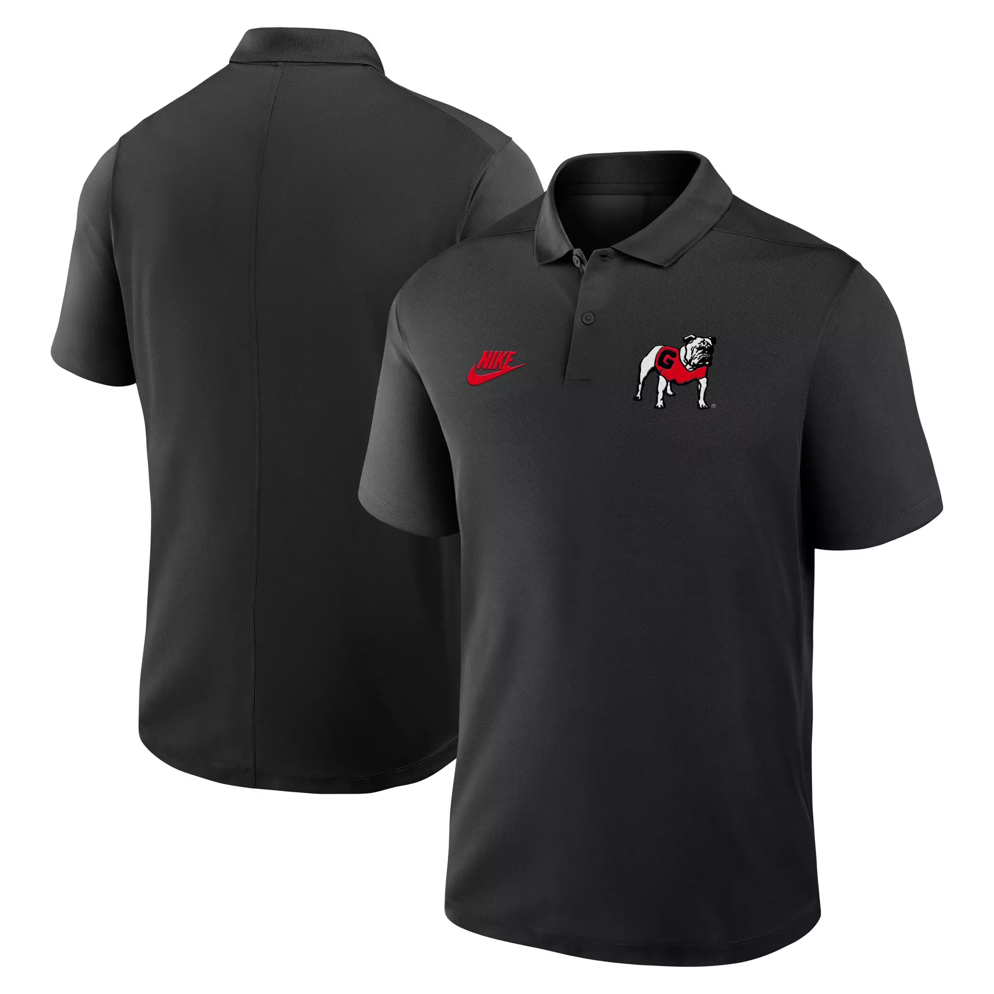 Nike Men's Georgia Bulldogs Victory Legacy Polo-Black - BLACK