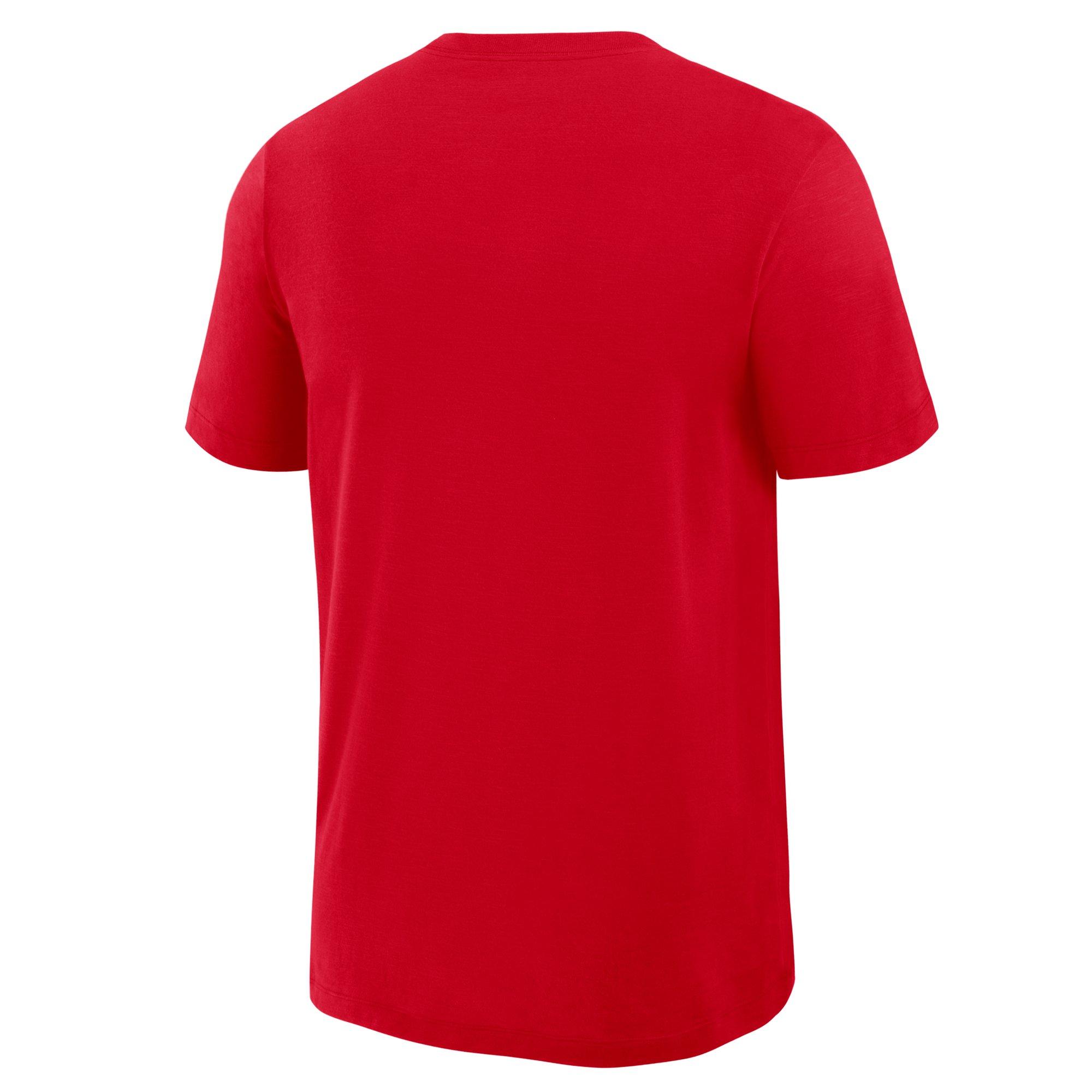 Nike Ohio State Buckeyes Legacy Slub Tee-Red - RED Thumbnail View 2