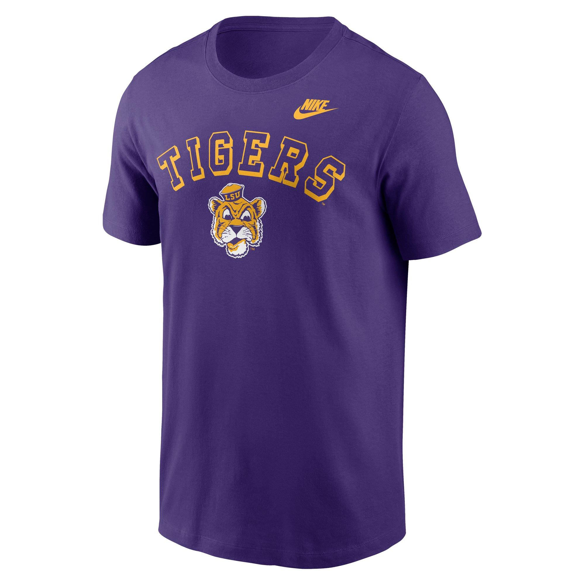Nike LSU Tigers Legacy Cotton Tee-Purple - PURPLE Thumbnail View 1