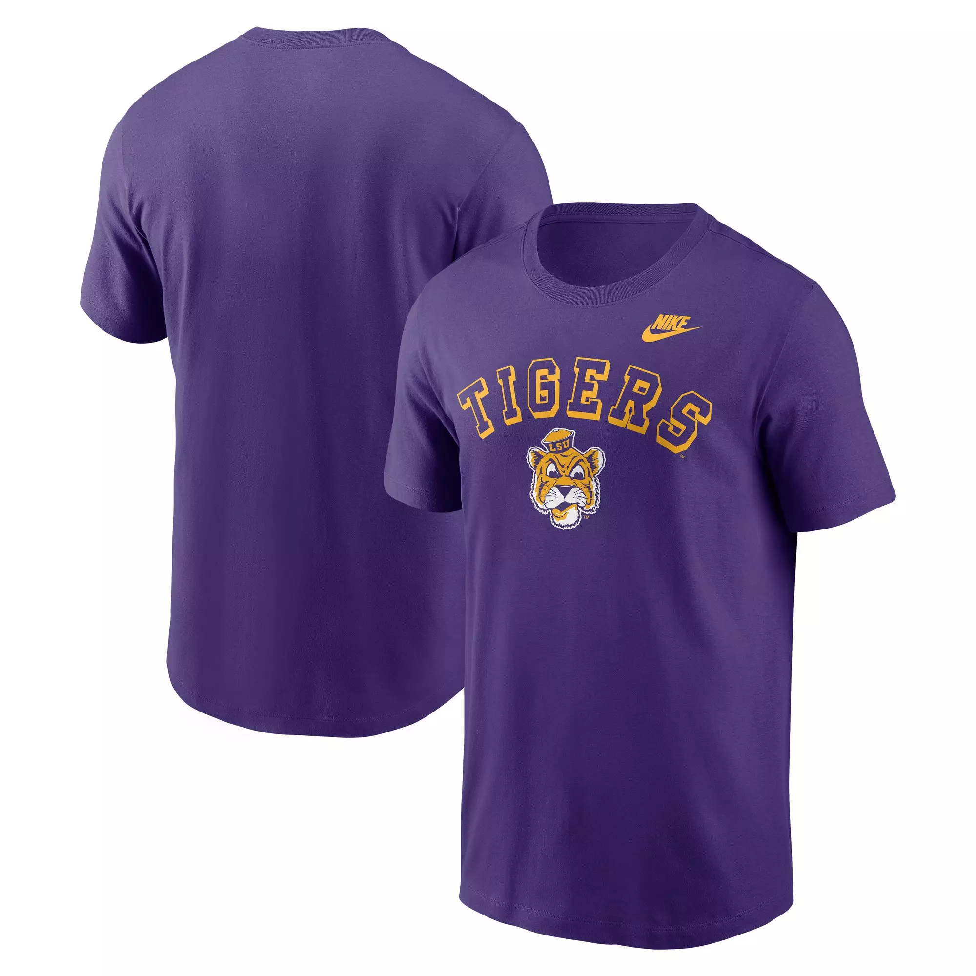 Nike LSU Tigers Legacy Cotton Tee-Purple - PURPLE