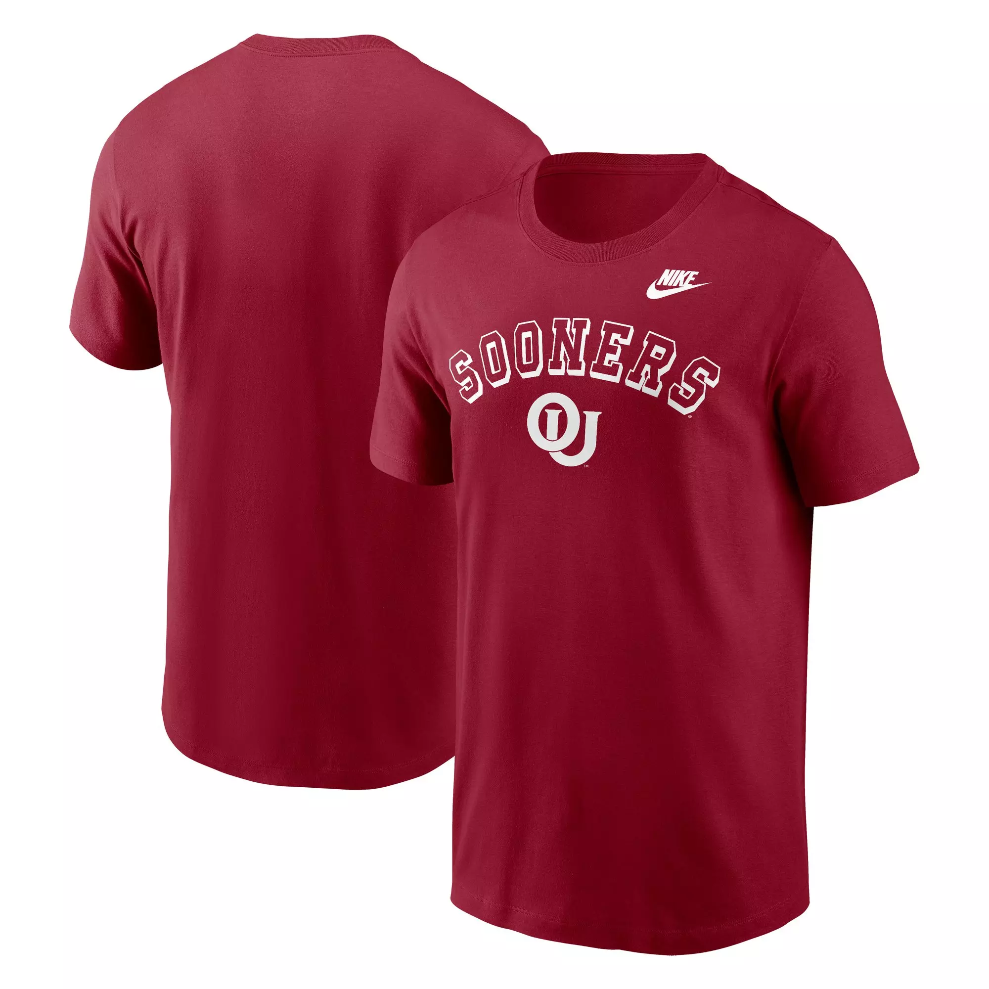 Nike Oklahoma Sooners Legacy Cotton Tee-Red - RED