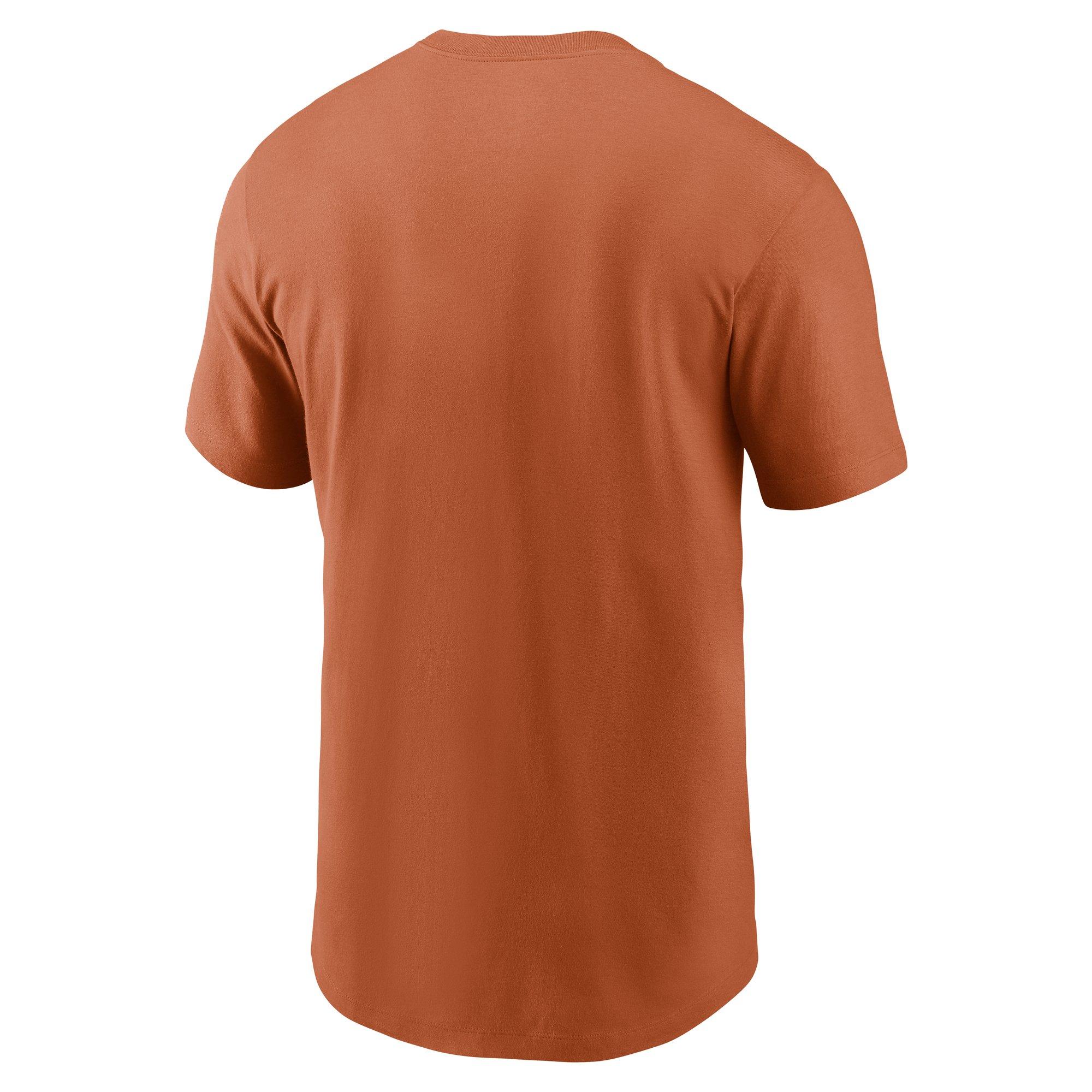 Nike Texas Longhorns Legacy Cotton Tee-Burnt Orange - ORANGE Thumbnail View 2