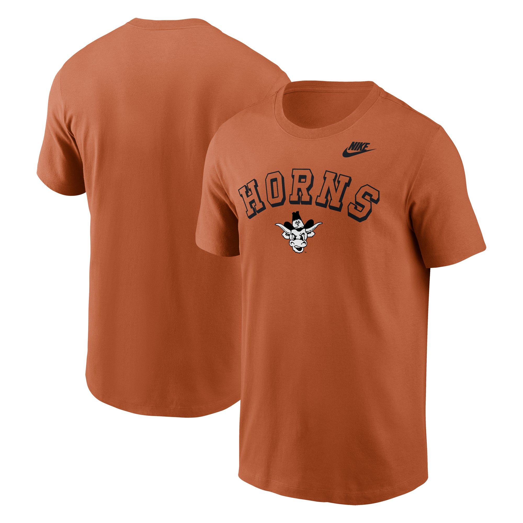 Nike Texas Longhorns Legacy Cotton Tee-Burnt Orange - ORANGE Thumbnail View 3