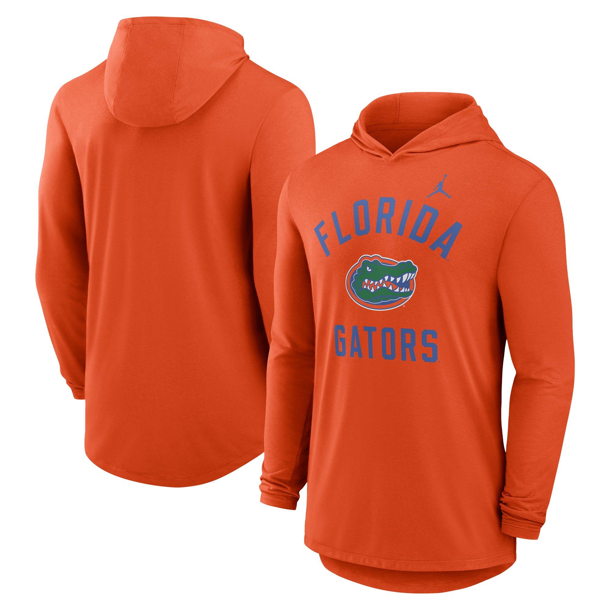 Jordan Florida Gators Hooded Long Sleeve Tee-Orange - ORANGE Thumbnail View 3