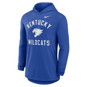 Nike Kentucky Wildcats Hooded Long Sleeve Tee-Royal
