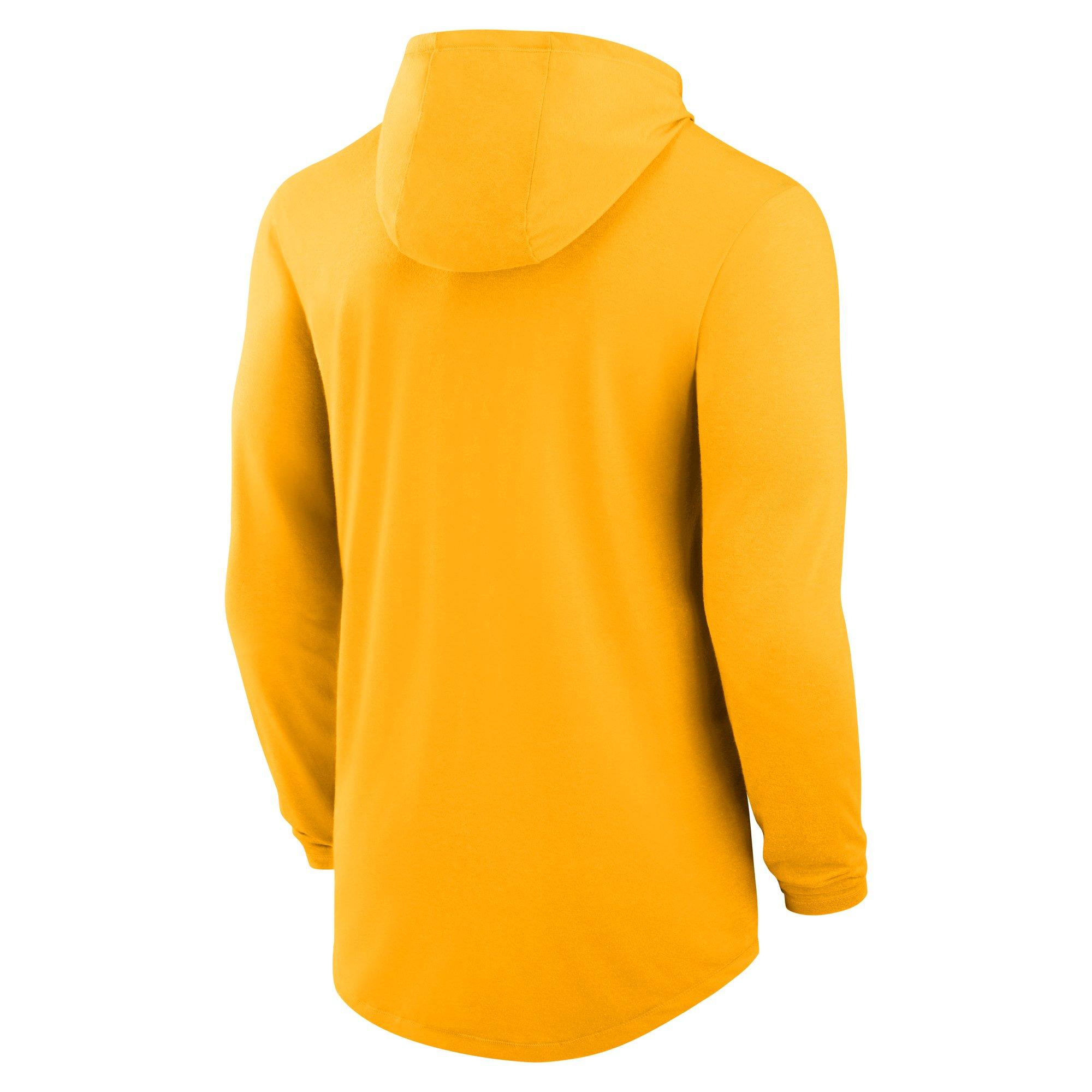 Nike LSU Tigers Hooded Long Sleeve Tee-Gold - YELLOW Thumbnail View 2