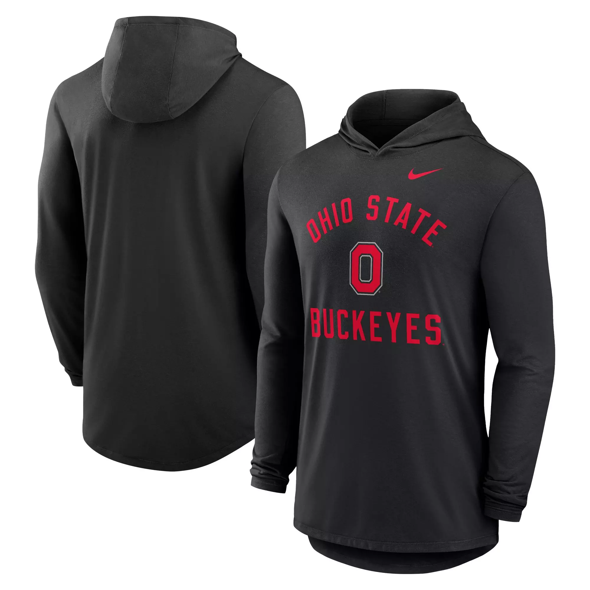 Nike Ohio State Buckeyes HD Long Sleeve Tee-Black - BLACK