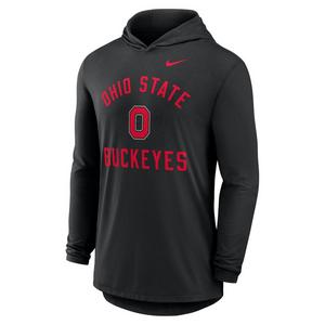 Nike Ohio State Buckeyes HD Long Sleeve Tee-Black