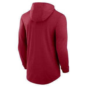Nike Oklahoma Sooners Hooded Long Sleeve Tee-Red