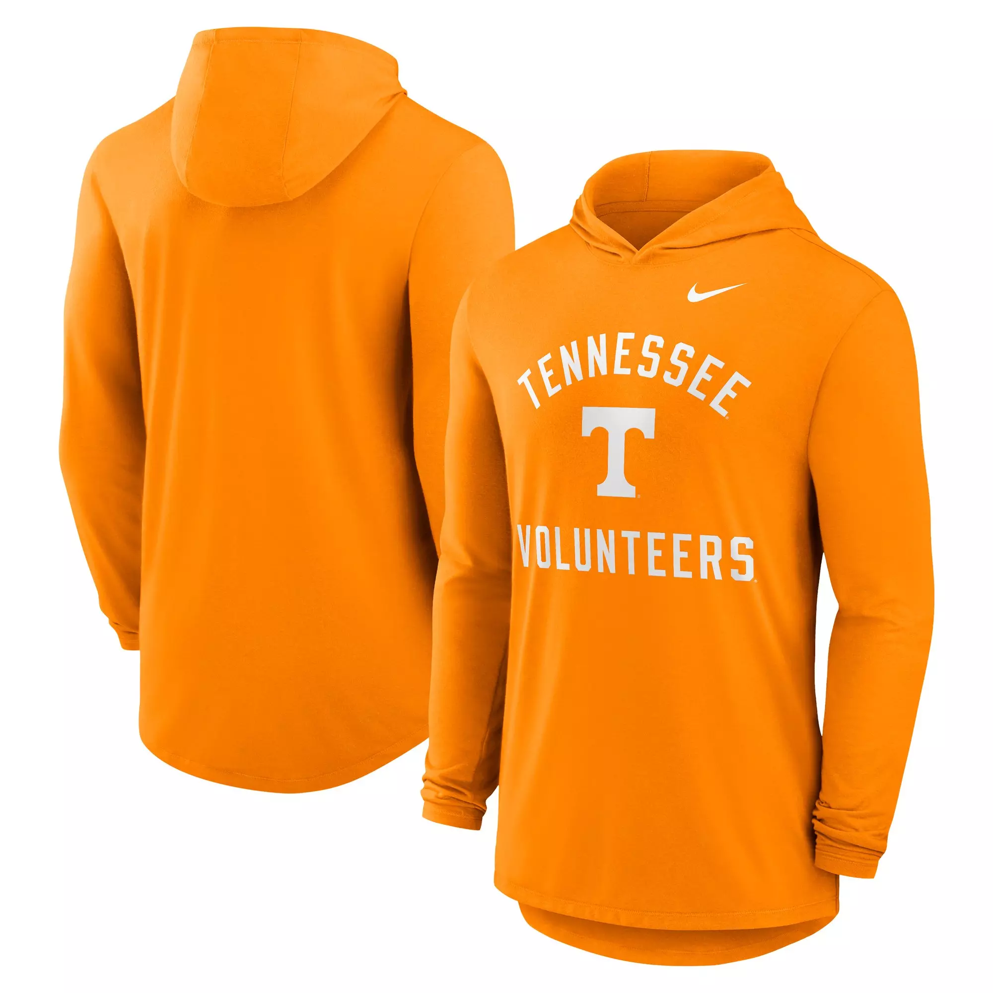 Nike Tennessee Volunteers Hooded Long Sleeve Tee-Orange - ORANGE