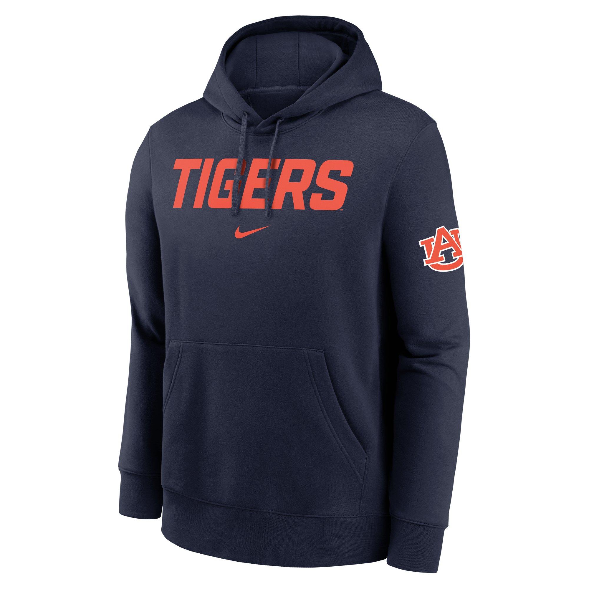 Nike Men's Auburn Tigers 2025 Club Hoodie-Navy - NAVY Thumbnail View 1