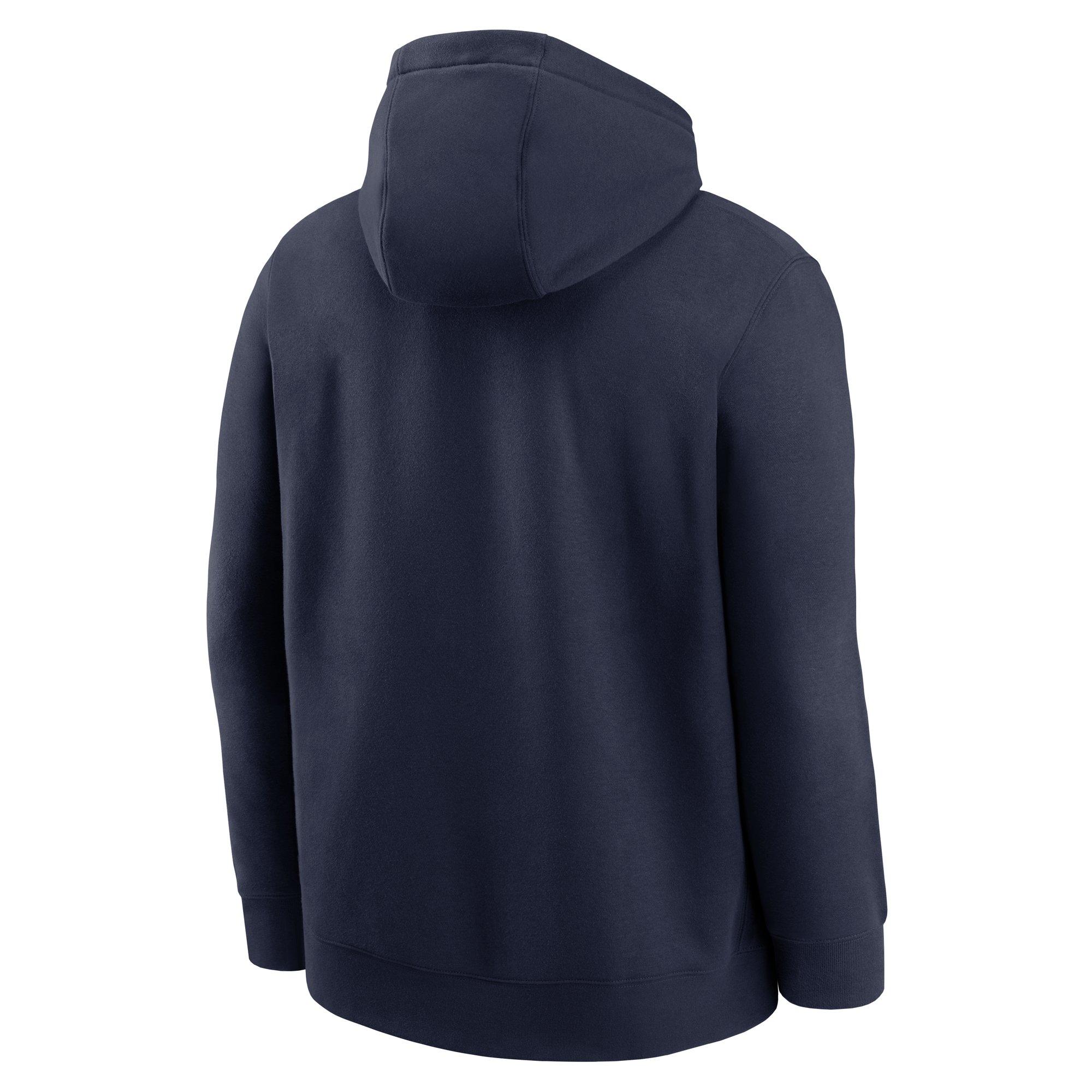 Nike Men's Auburn Tigers 2025 Club Hoodie-Navy - NAVY Thumbnail View 2