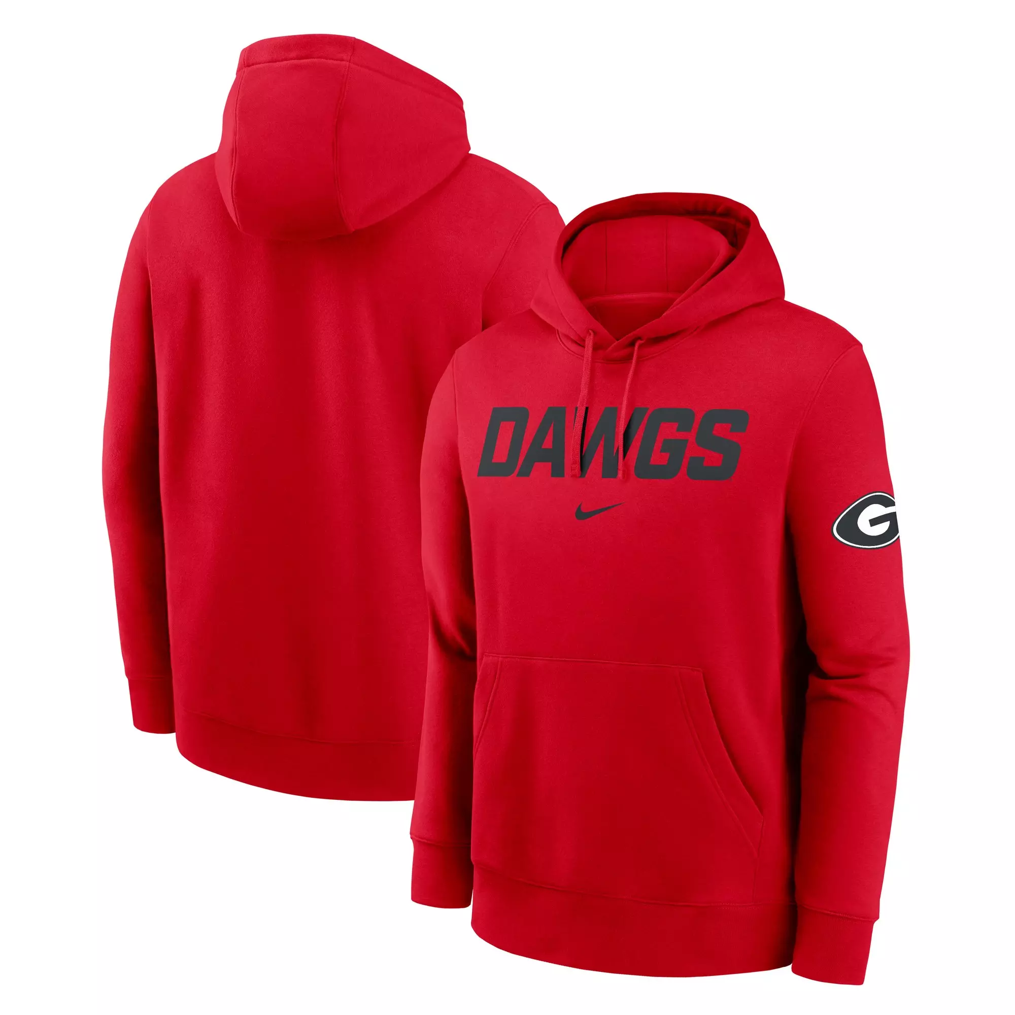 Nike Men's Georgia Bulldogs 2025 Club Hoodie-Red - RED