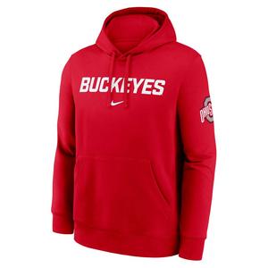Nike Ohio State Buckeyes 2025 Club Hoodie-Red