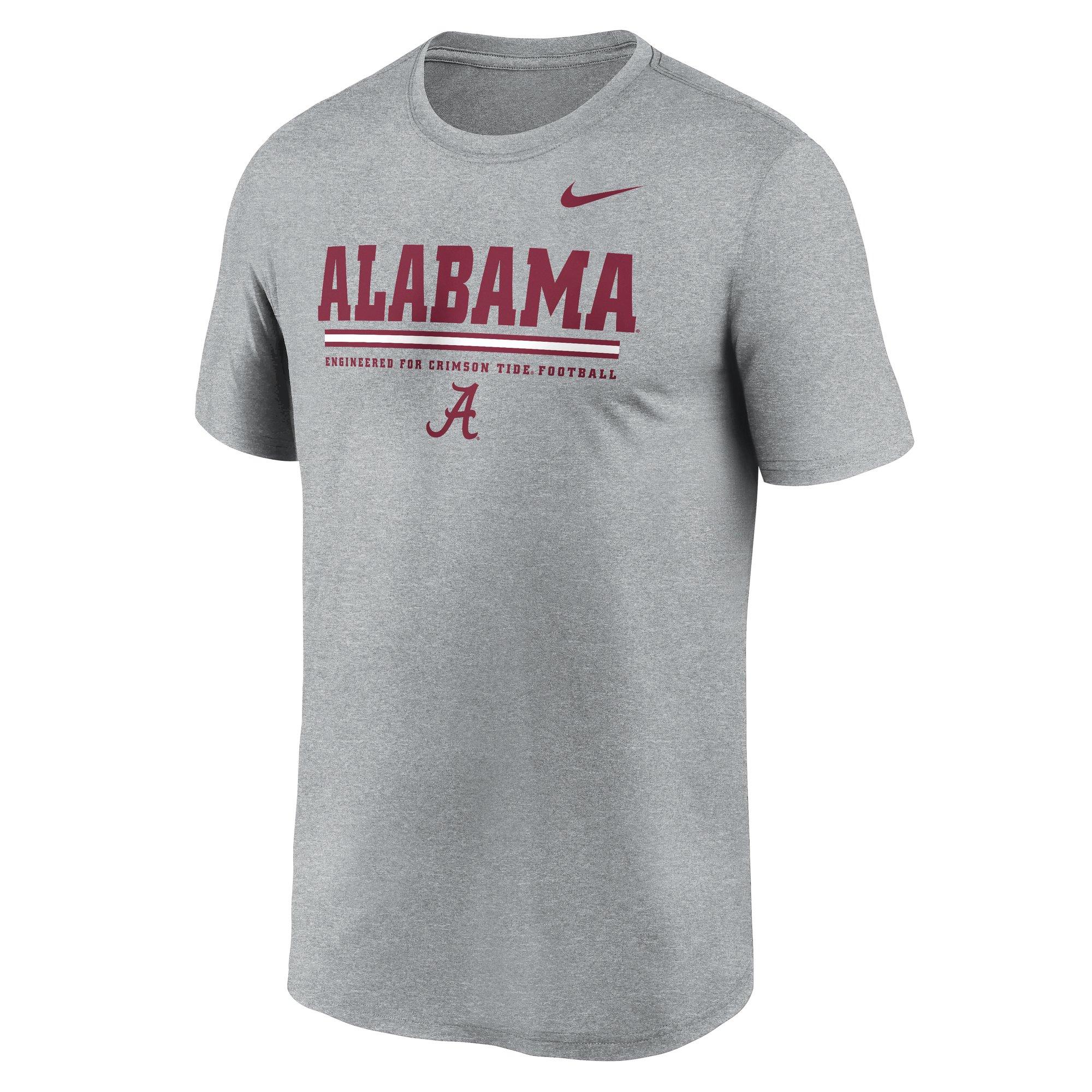 Nike Alabama Crimson Tide Legend Stripe Tee-Grey - GREY Thumbnail View 1