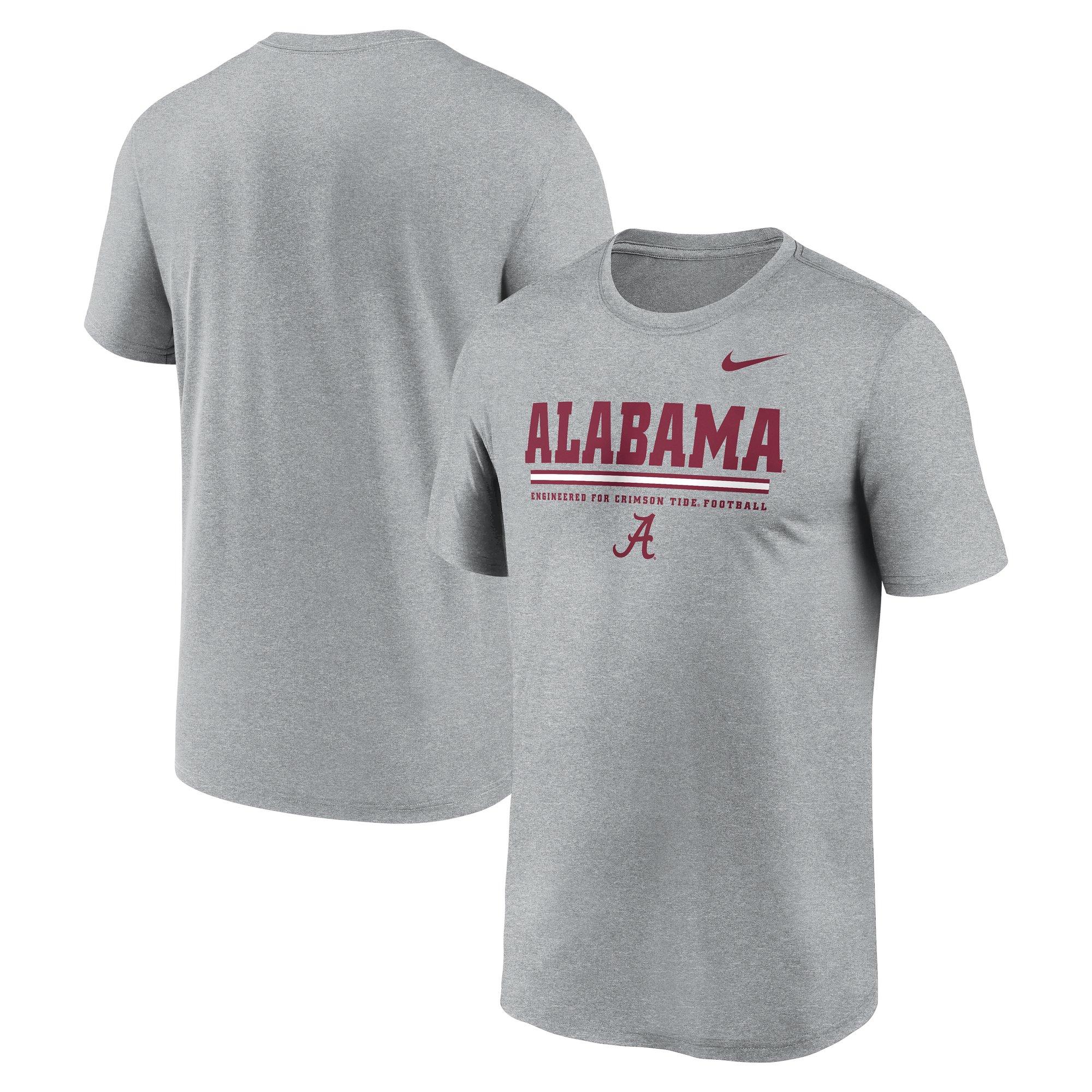 Nike Alabama Crimson Tide Legend Stripe Tee-Grey - GREY Thumbnail View 3