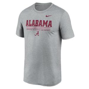 Nike Alabama Crimson Tide Legend Stripe Tee-Grey