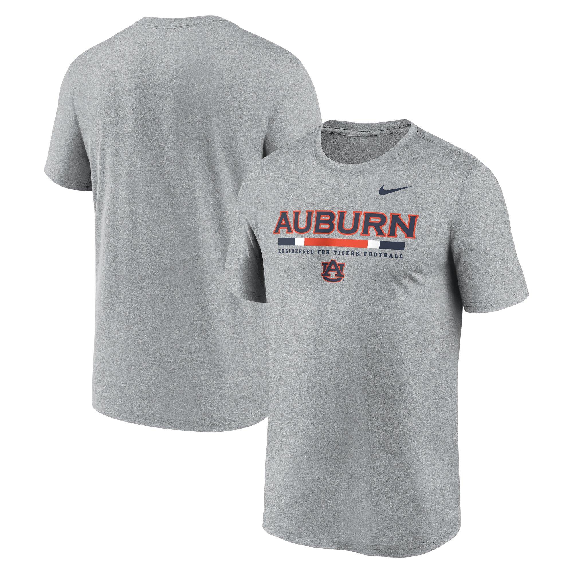 Nike Auburn Tigers Legend Stripe Tee-Grey - GREY Thumbnail View 3
