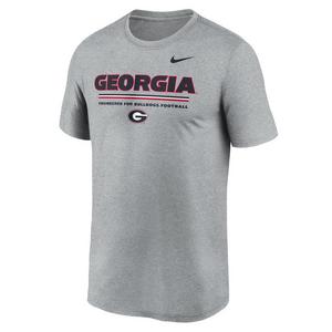Nike Georgia Bulldogs Legend Stripe Tee-Grey