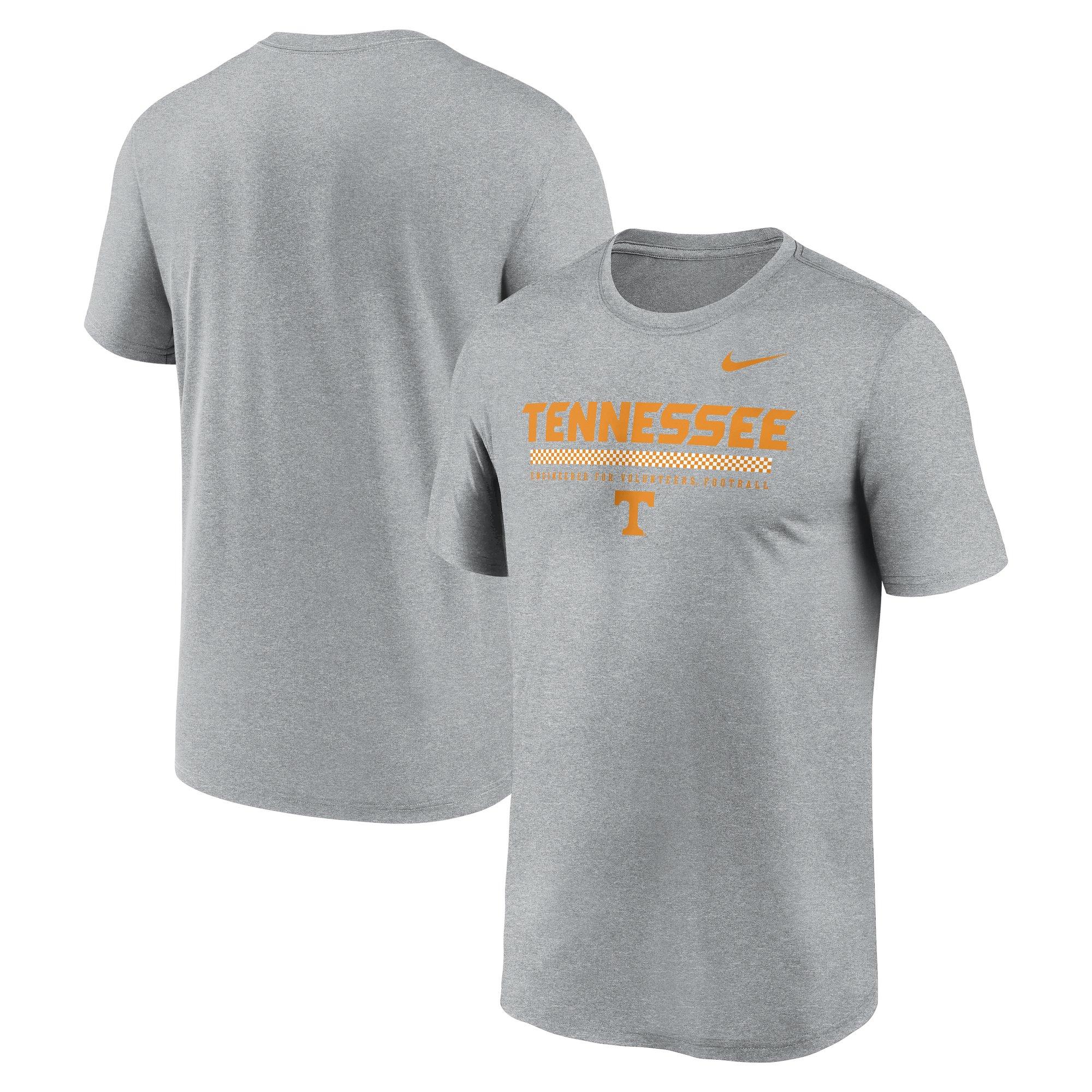 Nike Tennessee Volunteers Legend Stripe Tee-Grey - GREY Thumbnail View 3