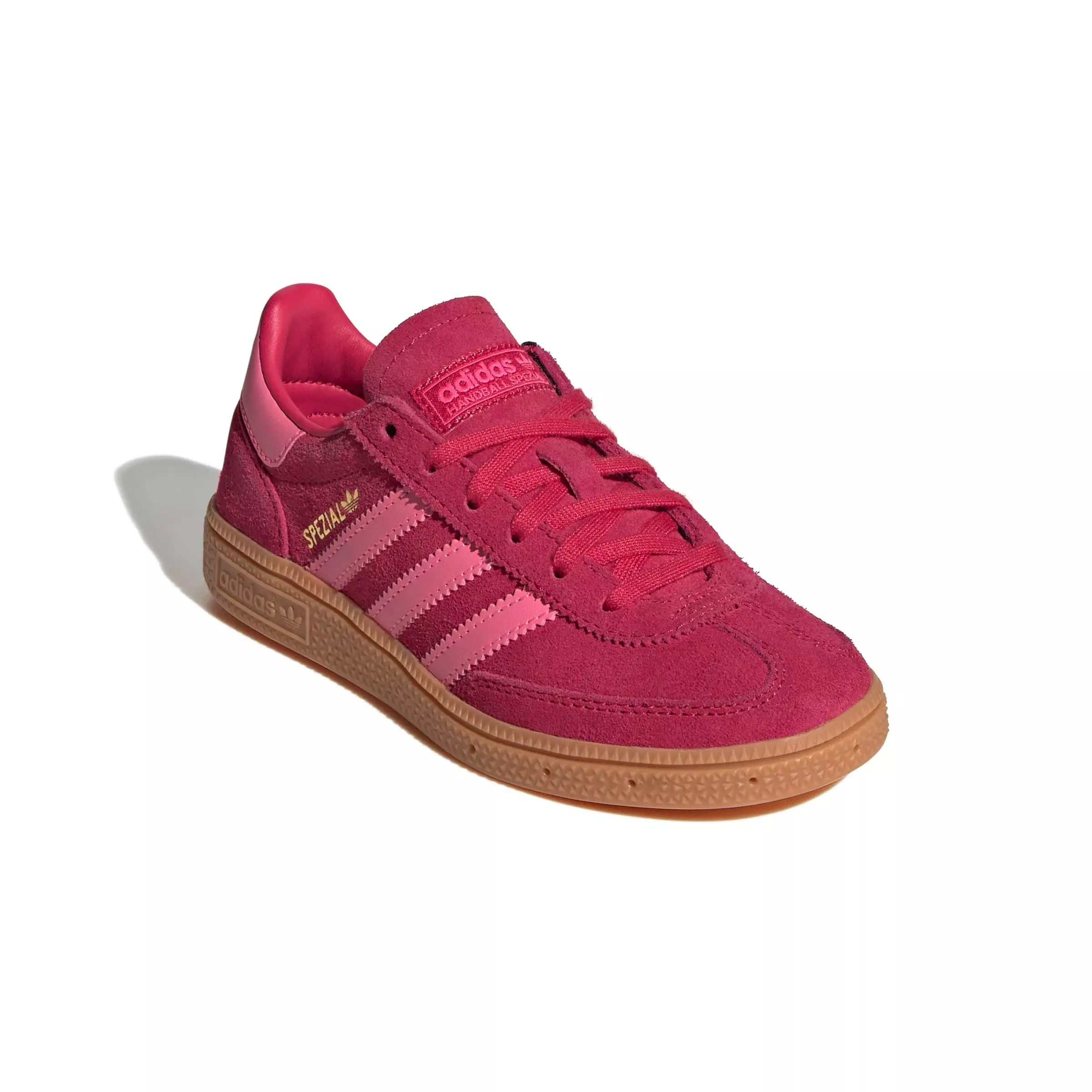 adidas Originals Handball Spezial "Ruby Red/Lucid Pink" Preschool Girls' Shoe - RED/PINK