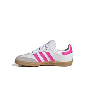 adidas Originals Samba OG "White/Lucid Pink/Gum" Preschool Girls' Shoe
