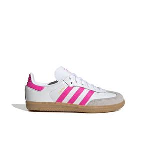 adidas Originals Samba OG "White/Lucid Pink/Gum" Preschool Girls' Shoe