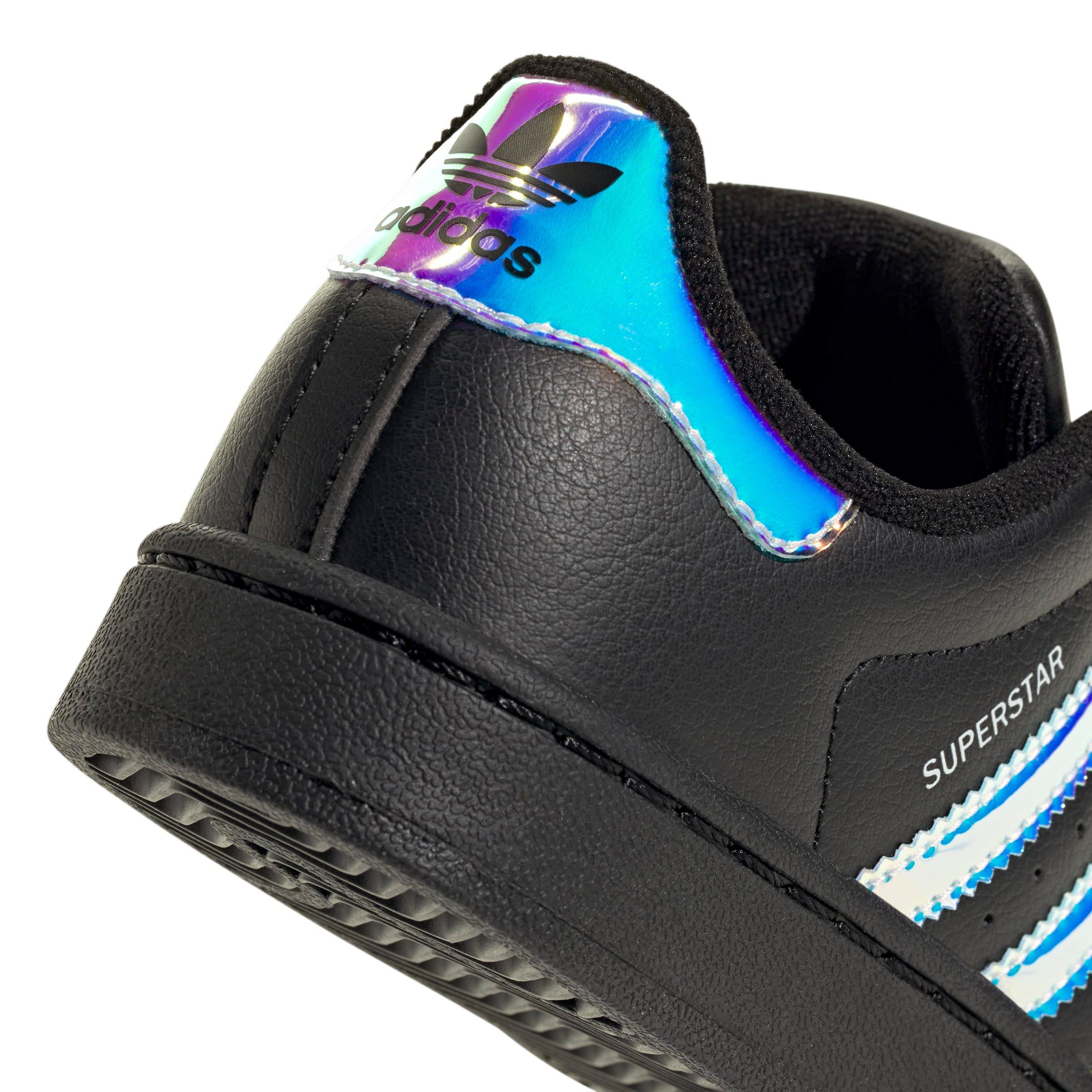 adidas Originals Superstar II "Core Black/Halo Blue" Preschool Girls' Shoe