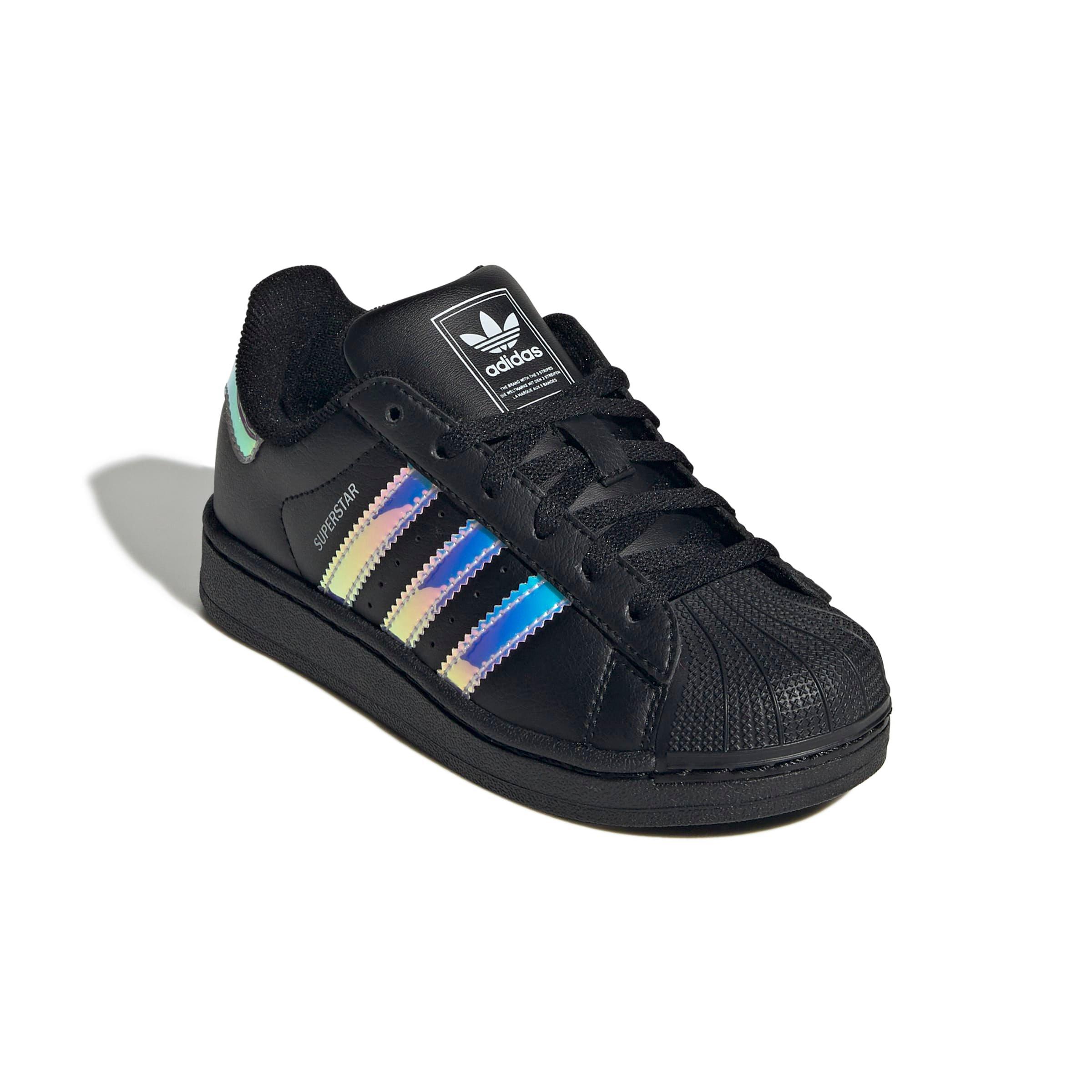 adidas Originals Superstar II "Core Black/Halo Blue" Preschool Girls' Shoe