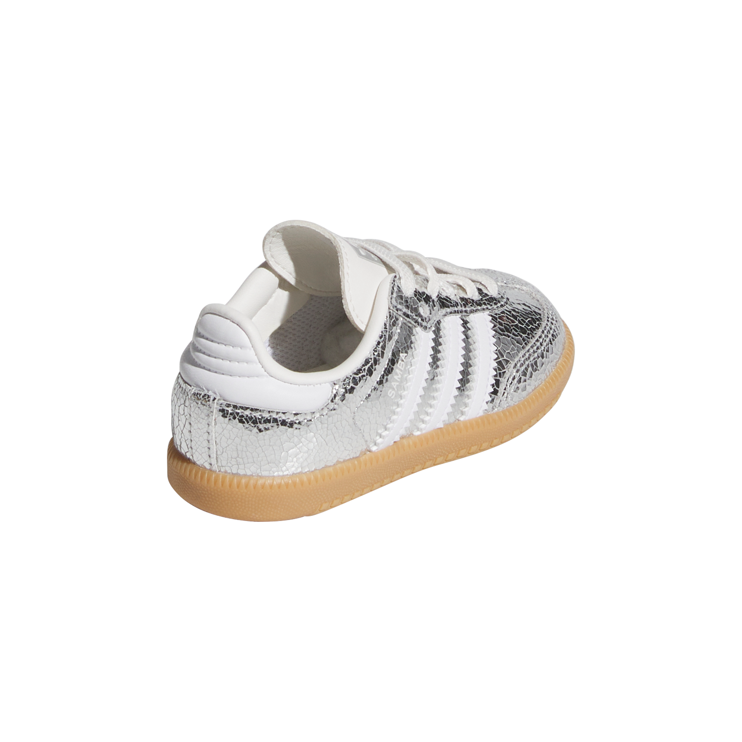 adidas Originals Samba OG "Silver Metallic/Core White" Toddler Girls' Shoe - SILVER METALLIC/WHITE Thumbnail View 5