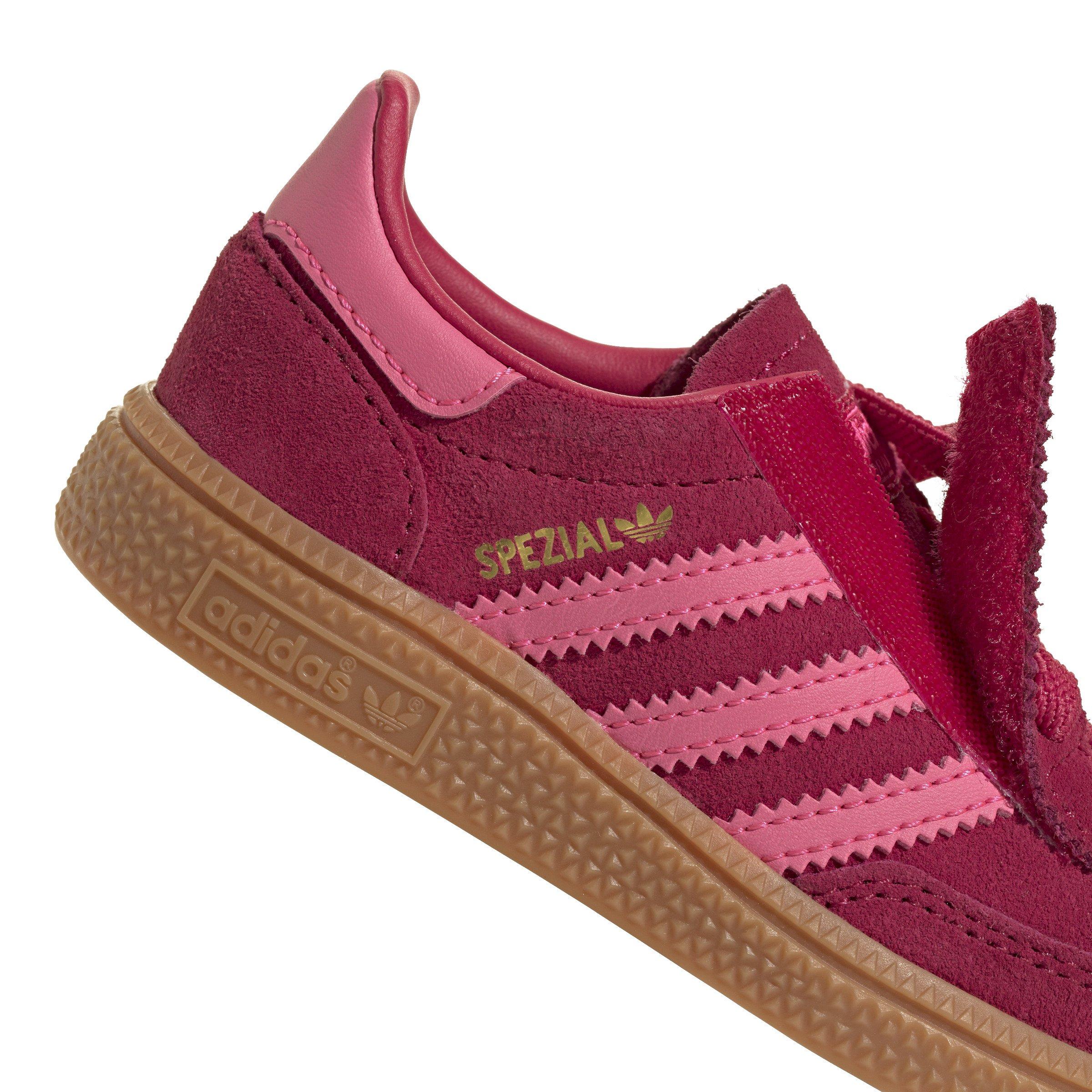 adidas Originals Handball Spezial Toddler Girls' "Ruby Red/Lucid Pink/Gum" Shoe