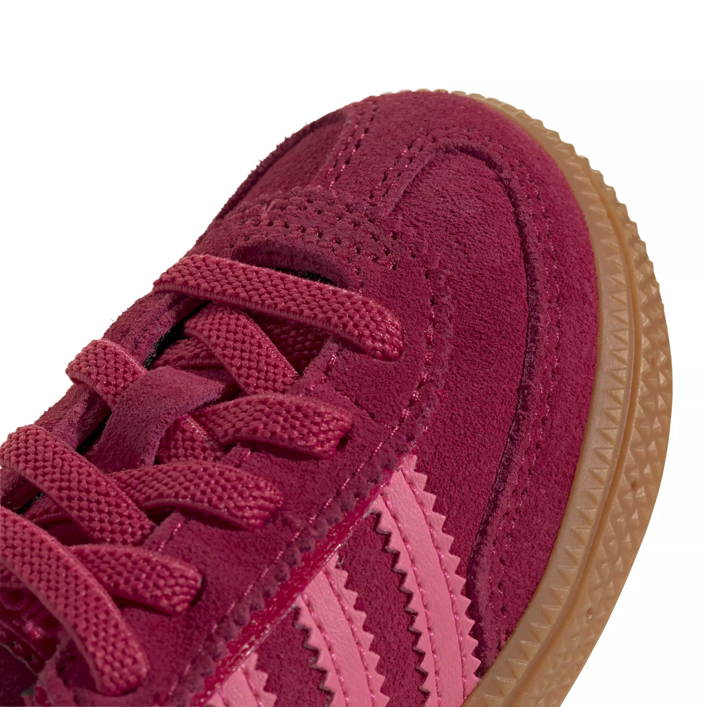 adidas Originals Handball Spezial "Ruby Red/Lucid Pink/Gum" Toddler Girls' Shoe - RED/PINK