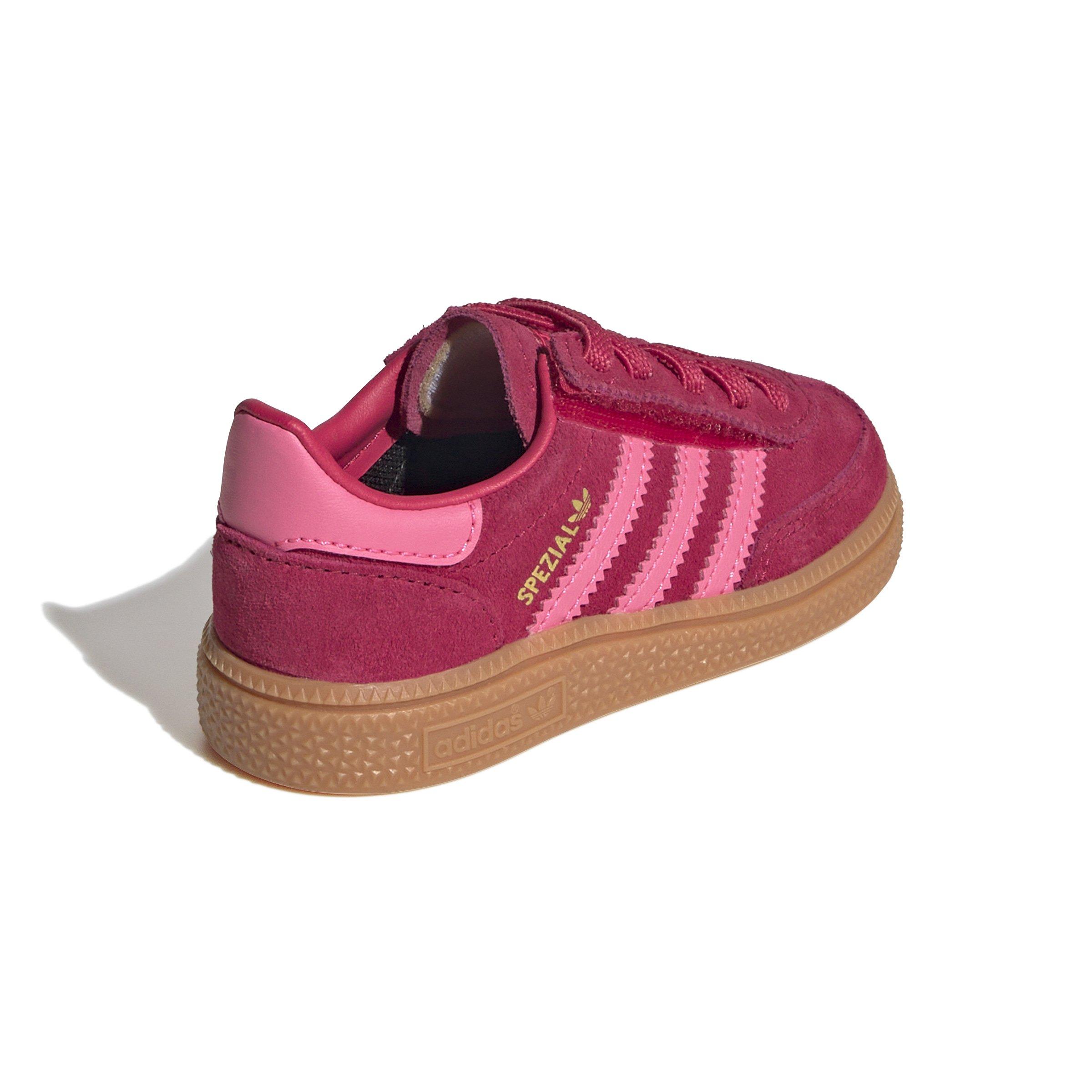 adidas Originals Handball Spezial Toddler Girls' "Ruby Red/Lucid Pink/Gum" Shoe