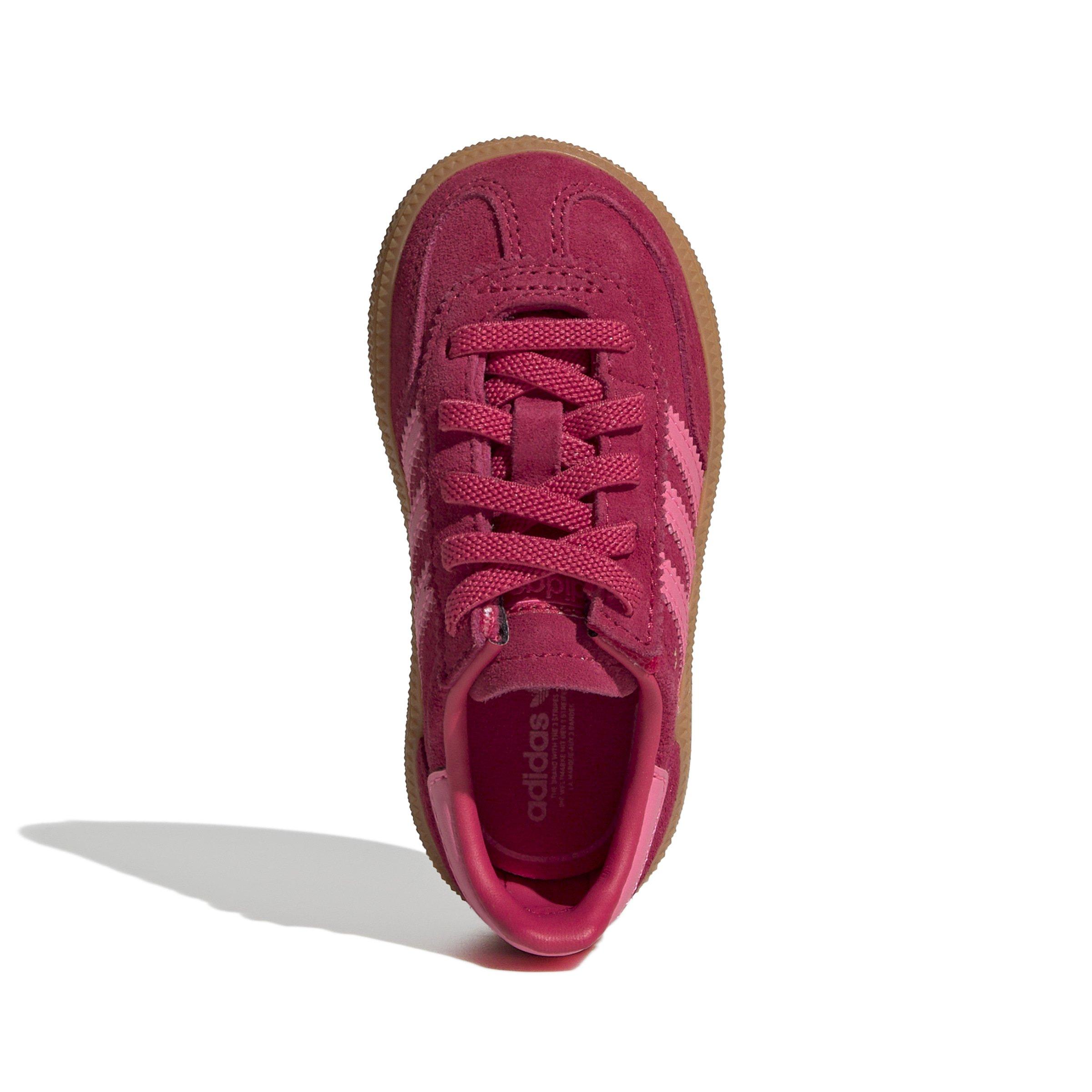 adidas Originals Handball Spezial Toddler Girls' "Ruby Red/Lucid Pink/Gum" Shoe