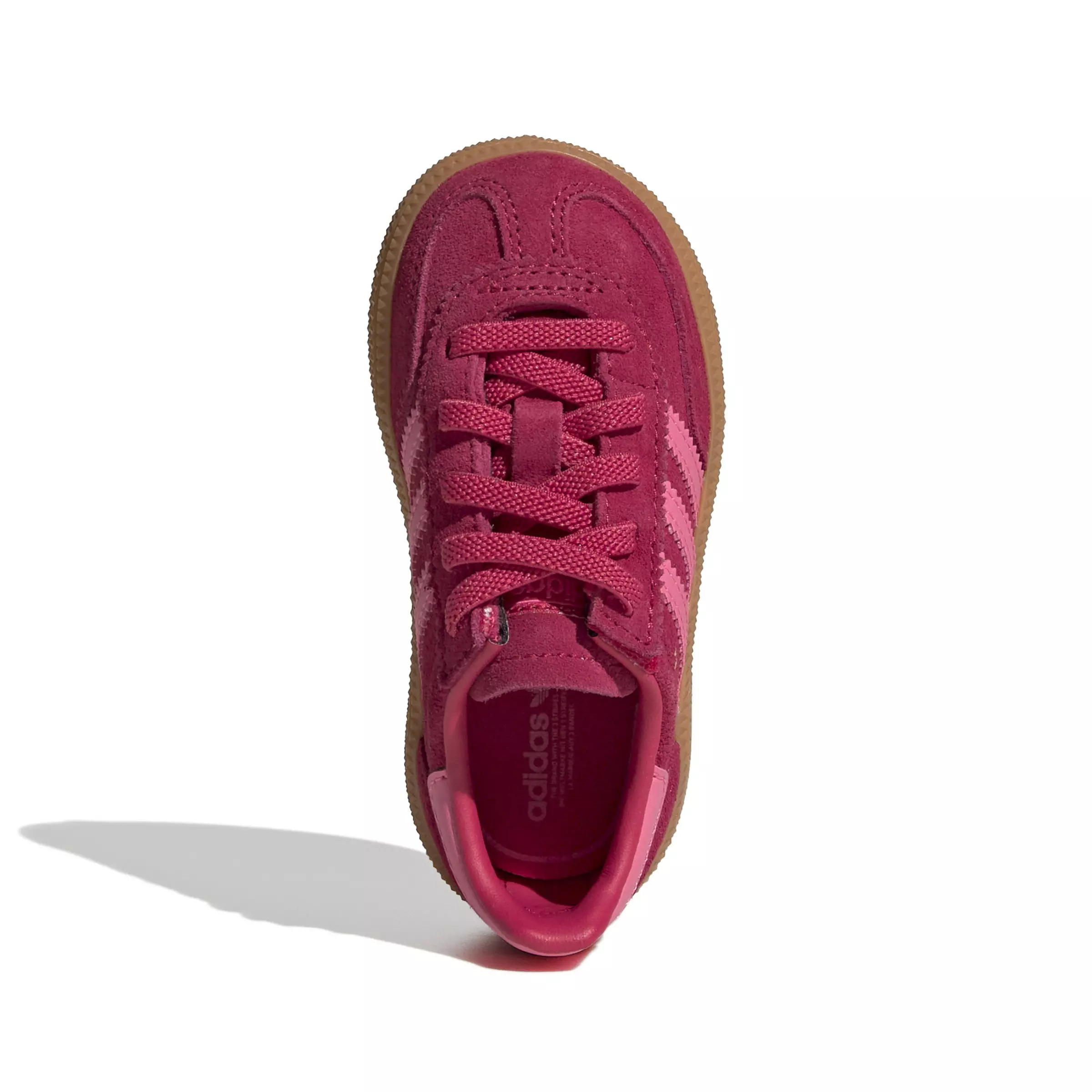 adidas Originals Handball Spezial "Ruby Red/Lucid Pink/Gum" Toddler Girls' Shoe - RED/PINK