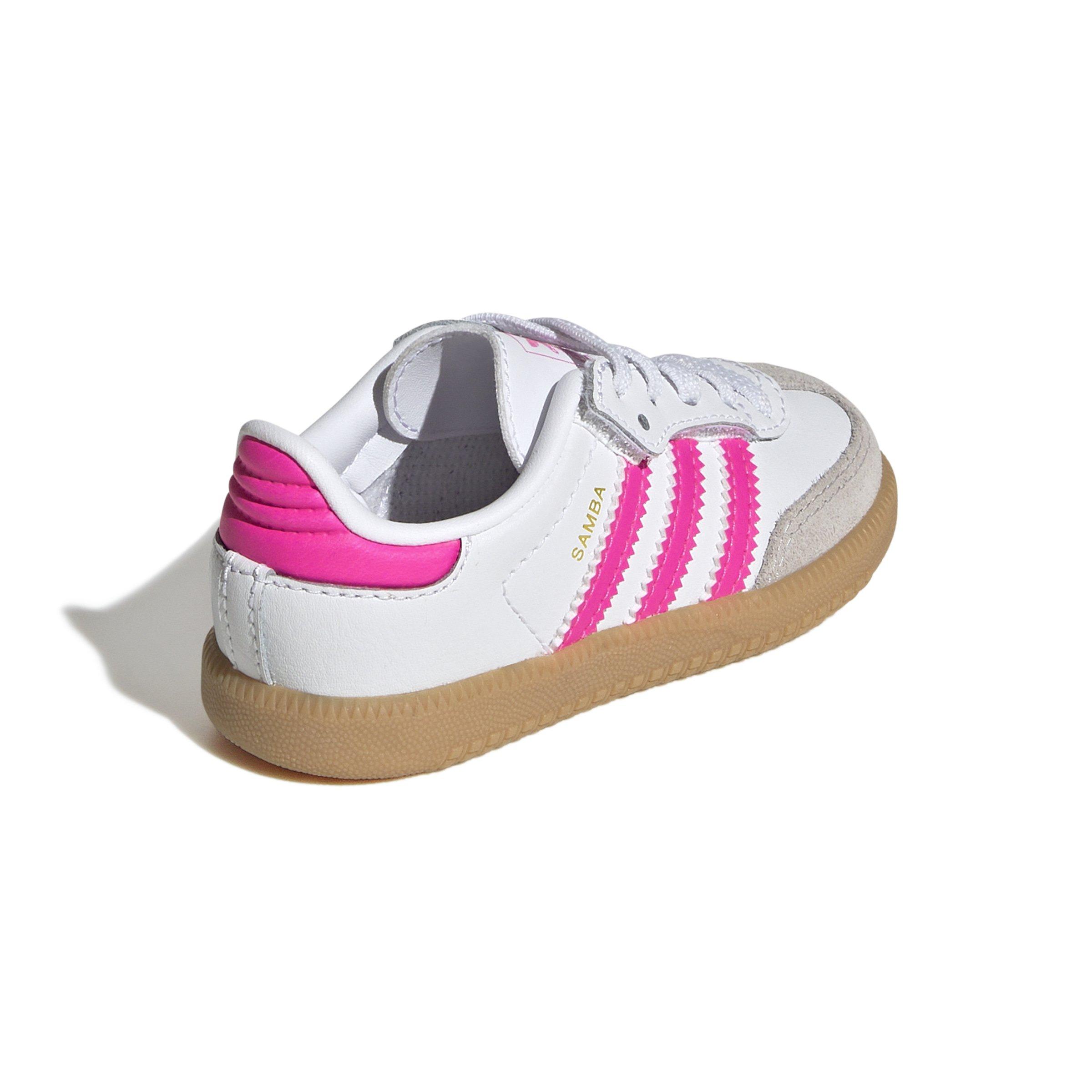 adidas Originals Samba OG "White/Lucid Pink/Gum" Toddler Girls' Shoe