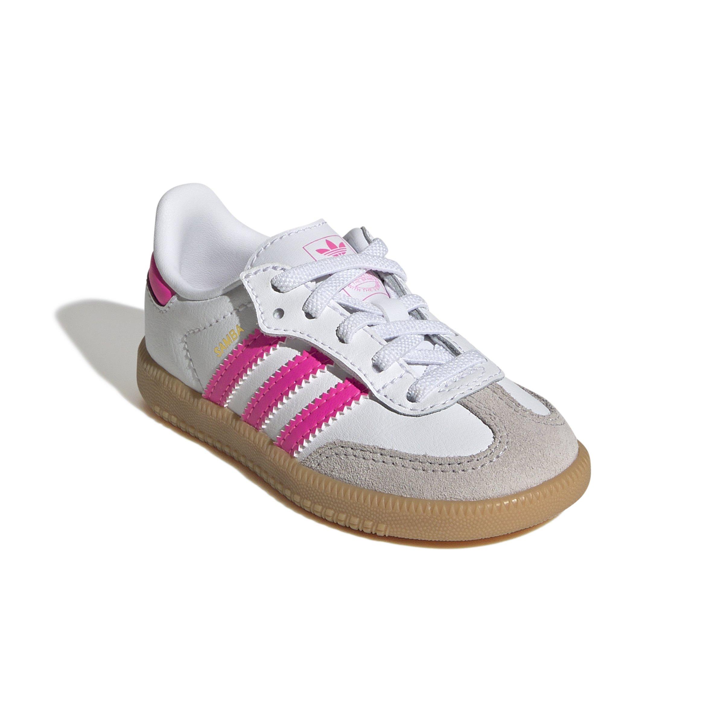 adidas Originals Samba OG "White/Lucid Pink/Gum" Toddler Girls' Shoe