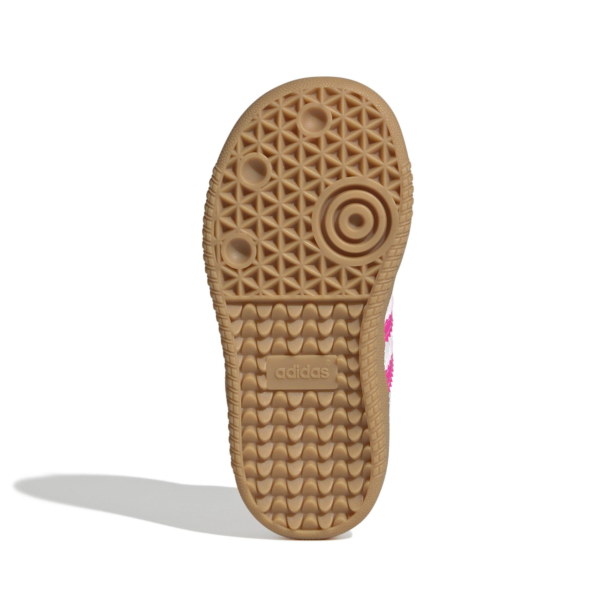 adidas Originals Samba OG "White/Lucid Pink/Gum" Toddler Girls' Shoe