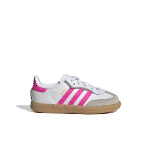 adidas Originals Samba OG "White/Lucid Pink/Gum" Toddler Girls' Shoe