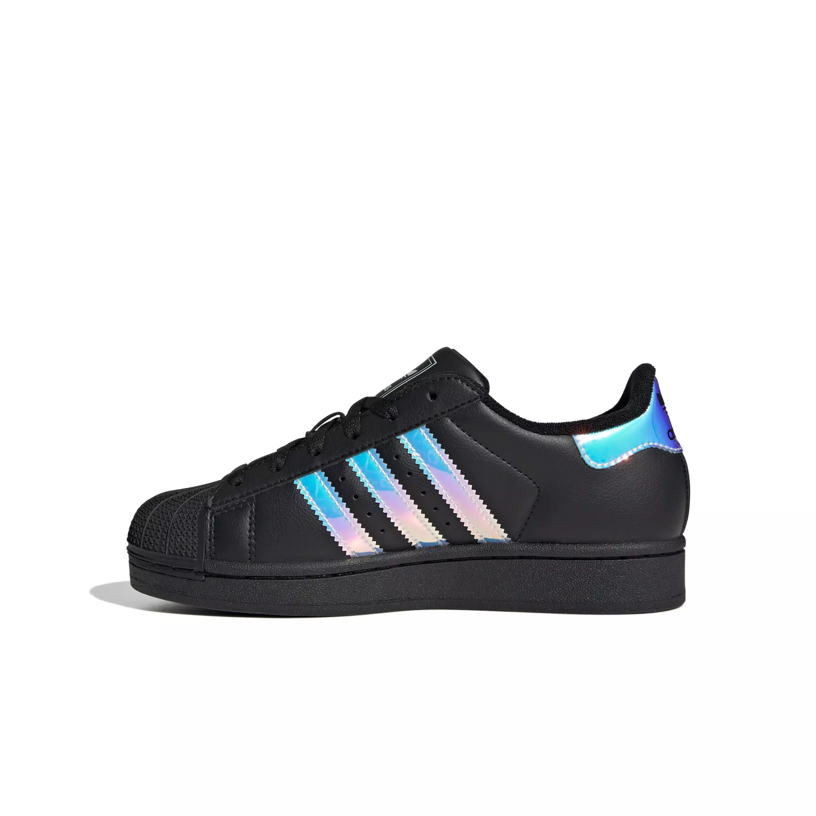 adidas Originals Superstar II "Core Black/Iridescent" Grade School Girls' Shoe - BLACK