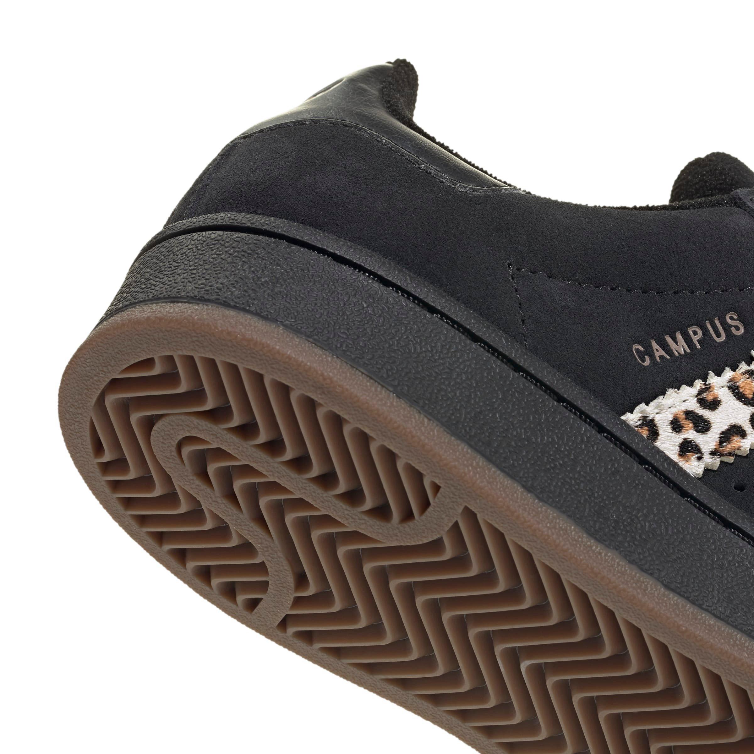 adidas Originals Campus 00s Leopard "Core Black/Wonder White/Trace Brown" Grade School Girls' Shoe - BLACK Thumbnail View 4