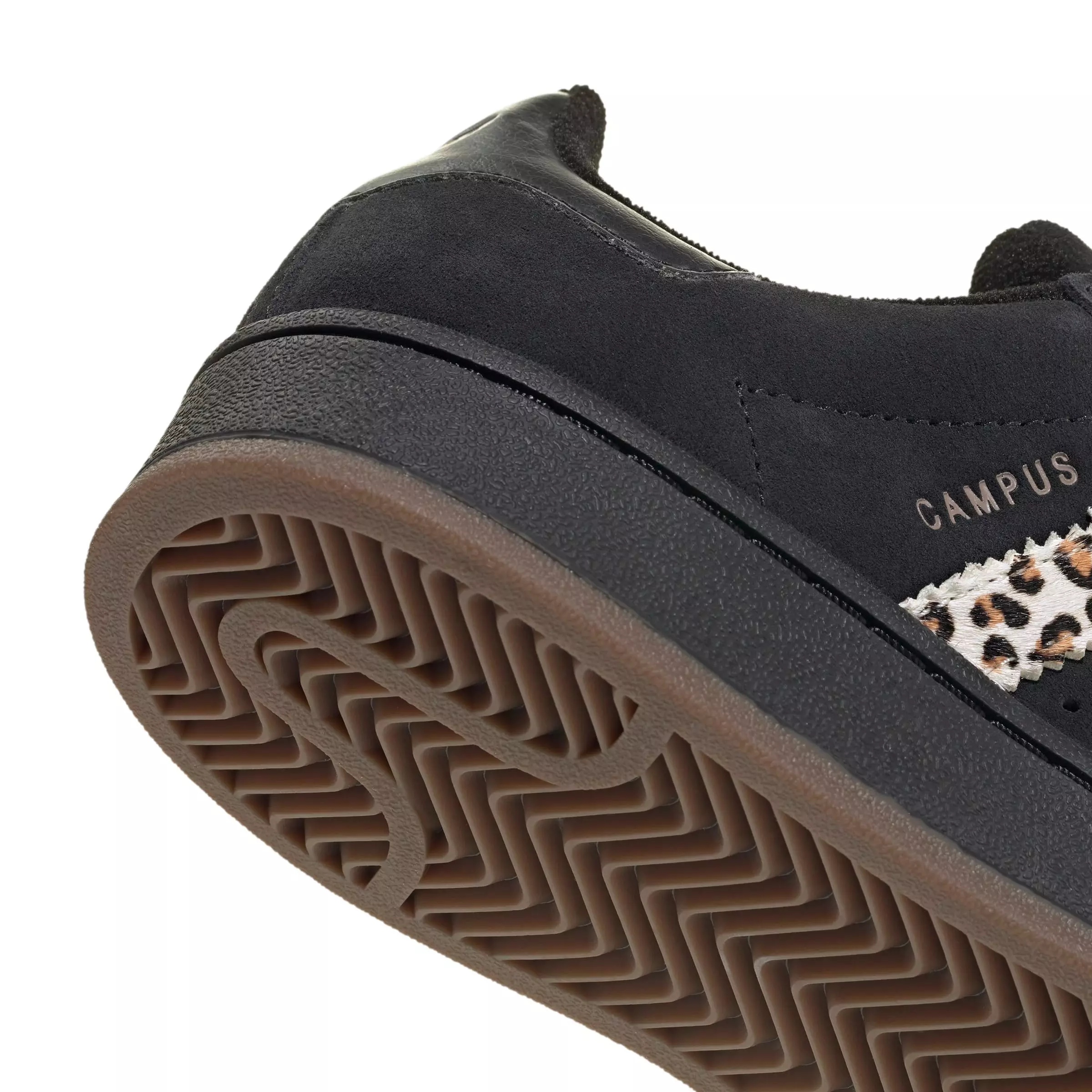 adidas Originals Campus 00s Leopard "Core Black/Wonder White/Trace Brown" Grade School Girls' Shoe - BLACK