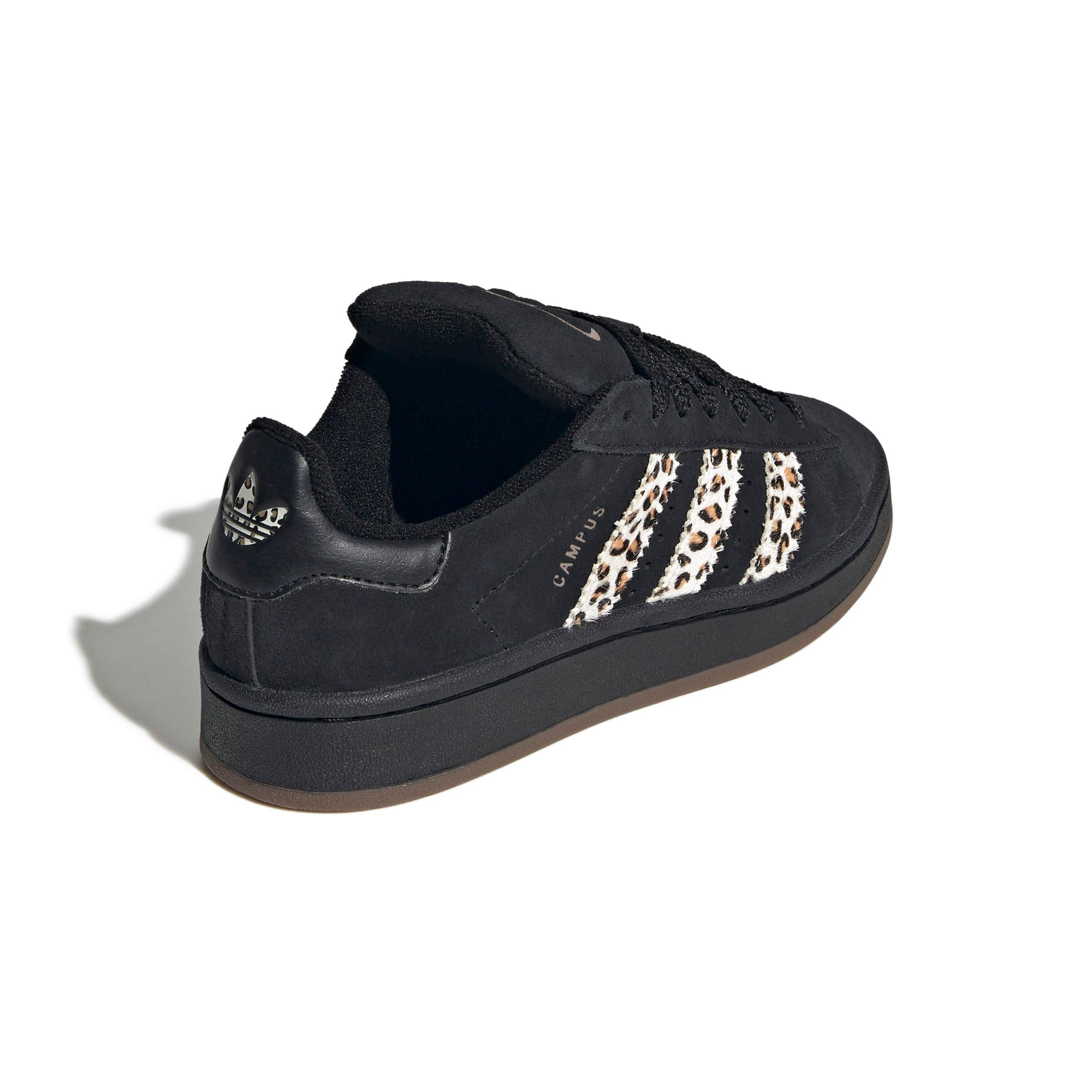 adidas Originals Campus 00s Leopard "Core Black/Wonder White/Trace Brown" Grade School Girls' Shoe - BLACK Thumbnail View 5