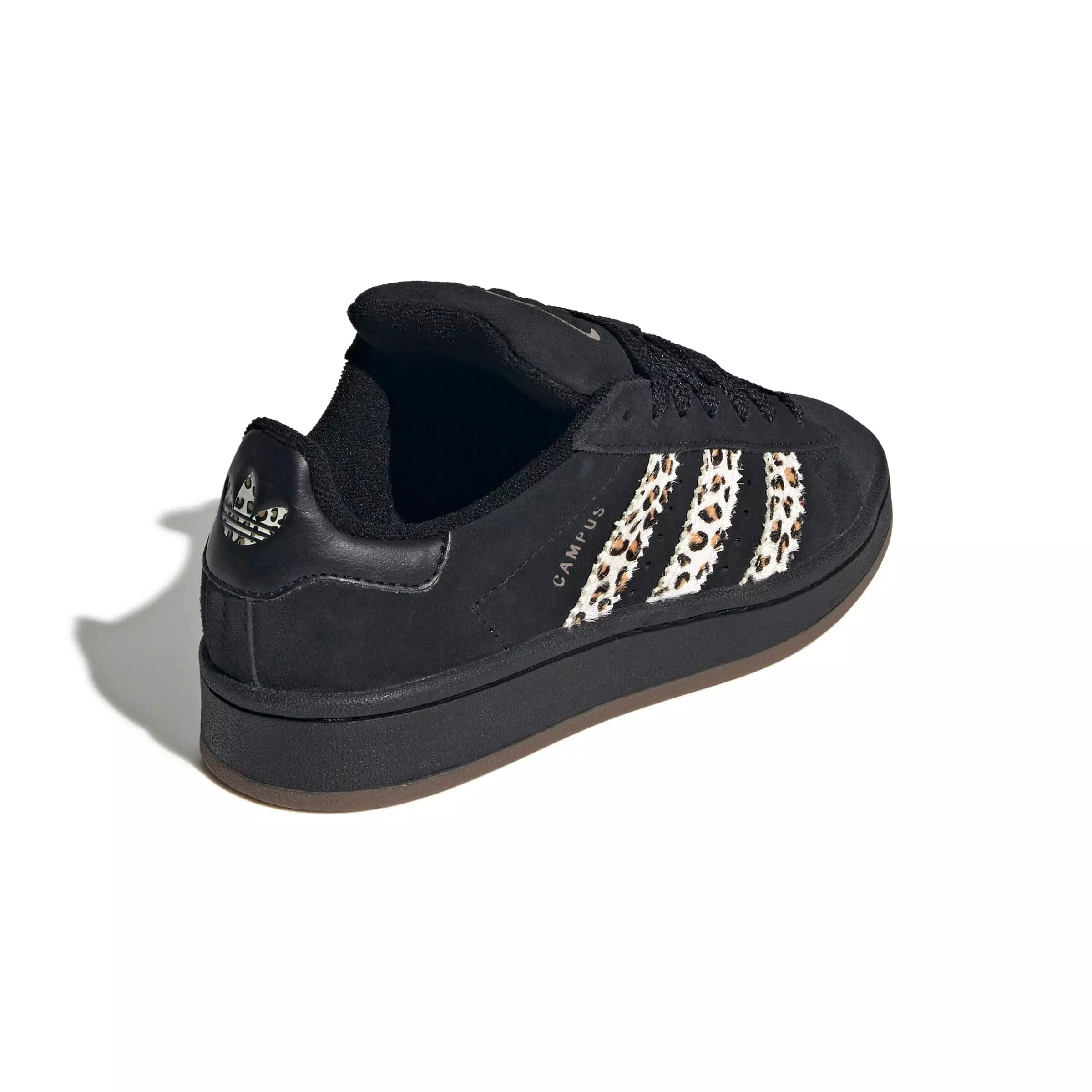 adidas Originals Campus 00s Leopard "Core Black/Wonder White/Trace Brown" Grade School Girls' Shoe - BLACK