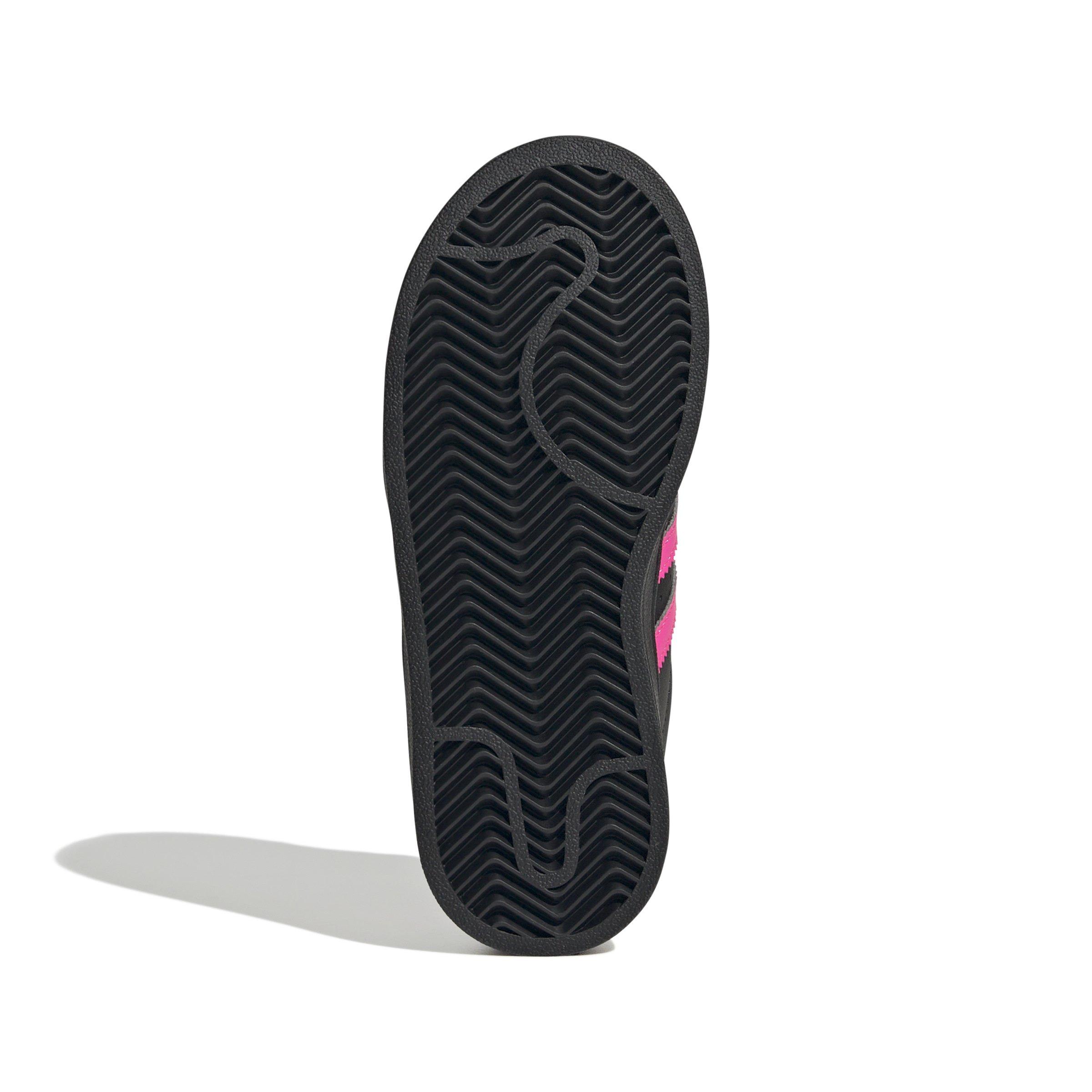 adidas Originals Superstar II Preschool Girls' "Core Black/Lucid Pink" Shoe